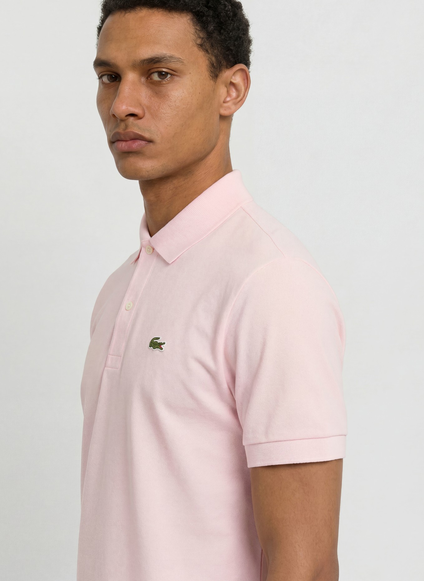 LACOSTE Piqué-Poloshirt: HELLROSA