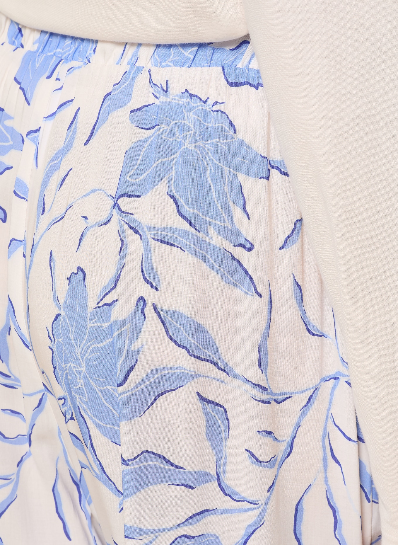 HANRO Pantalon lounge SLEEP &amp; LOUNGE: BLEU CLAIR / BLEU FONCÉ / BLANC