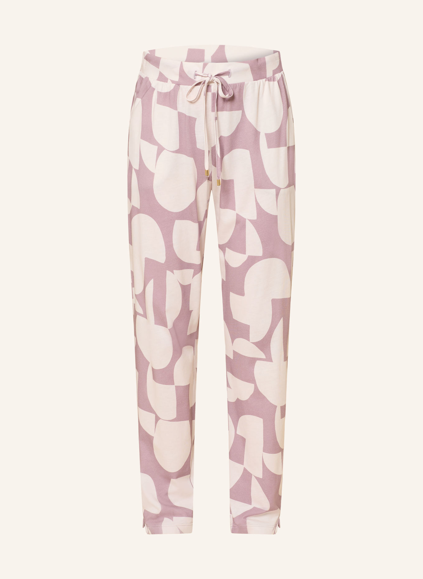 HANRO Pantaloni de casă: ROZ ANTIC / CREM
