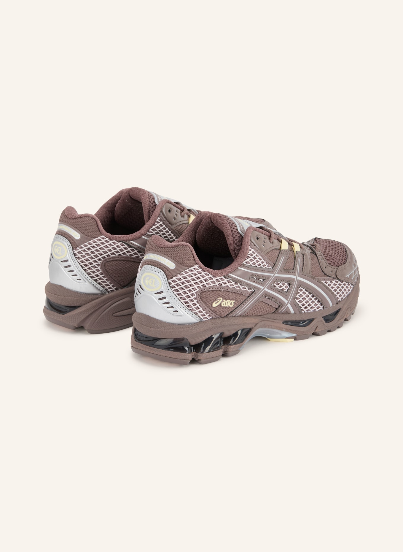 ASICS Sneaker GEL-NIMBUS 10.1: MARRON FONCÉ / ZILVER / ROSE CLAIR