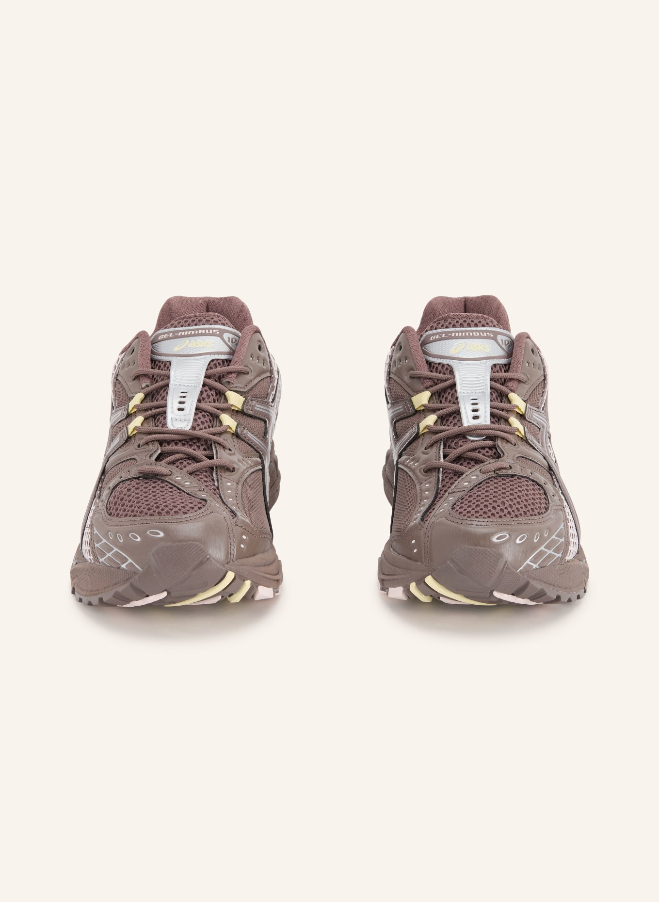 ASICS Sneaker GEL-NIMBUS 10.1: MARRON FONCÉ / ZILVER / ROSE CLAIR