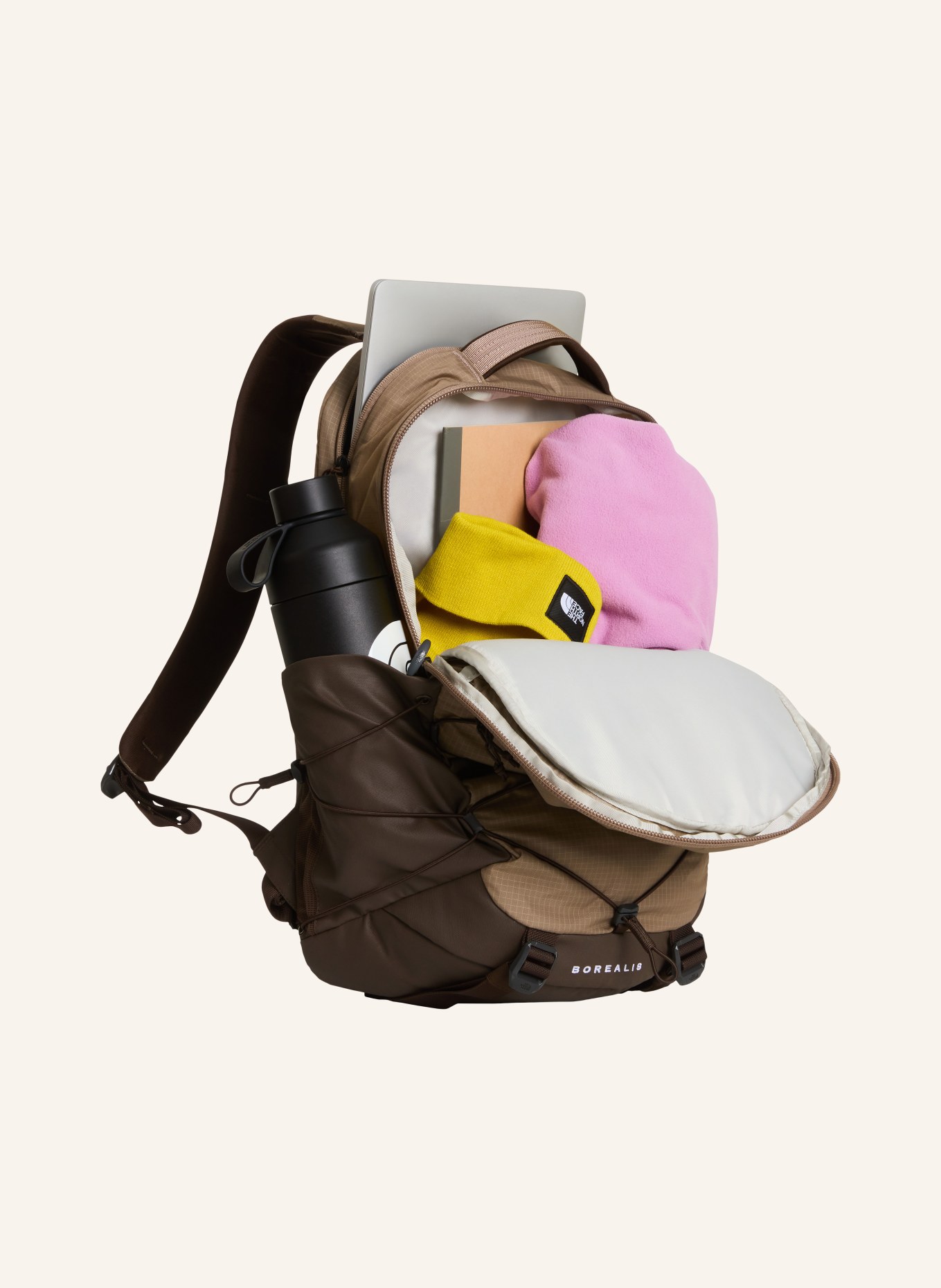 THE NORTH FACE BOREALIS backpack: GRAY / DARK GRAY