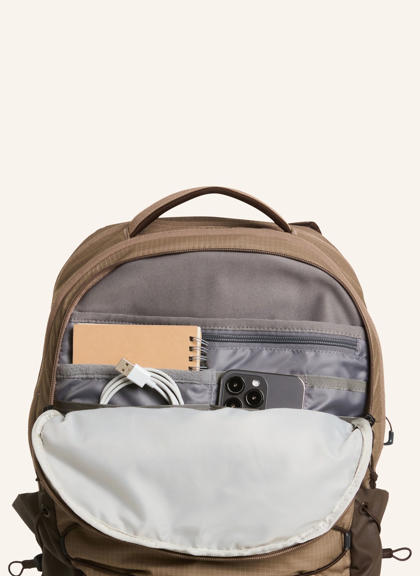 THE NORTH FACE BOREALIS backpack: GRAY / DARK GRAY