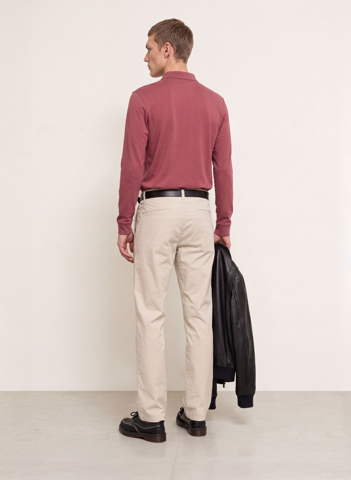 BOSS Piqué polo shirt PASSERBY slim fit: DUSKY PINK