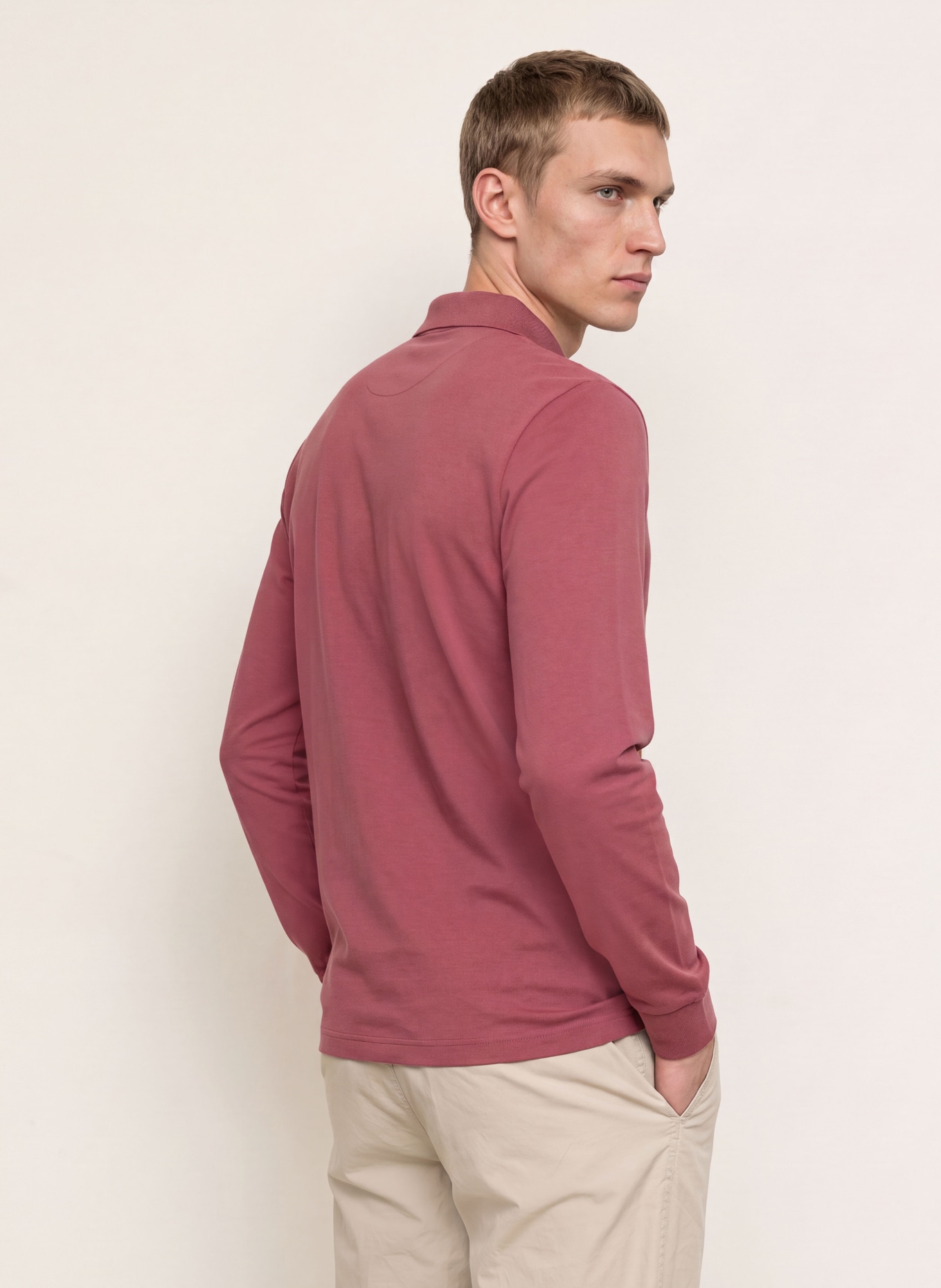 BOSS Piqué polo shirt PASSERBY slim fit: DUSKY PINK