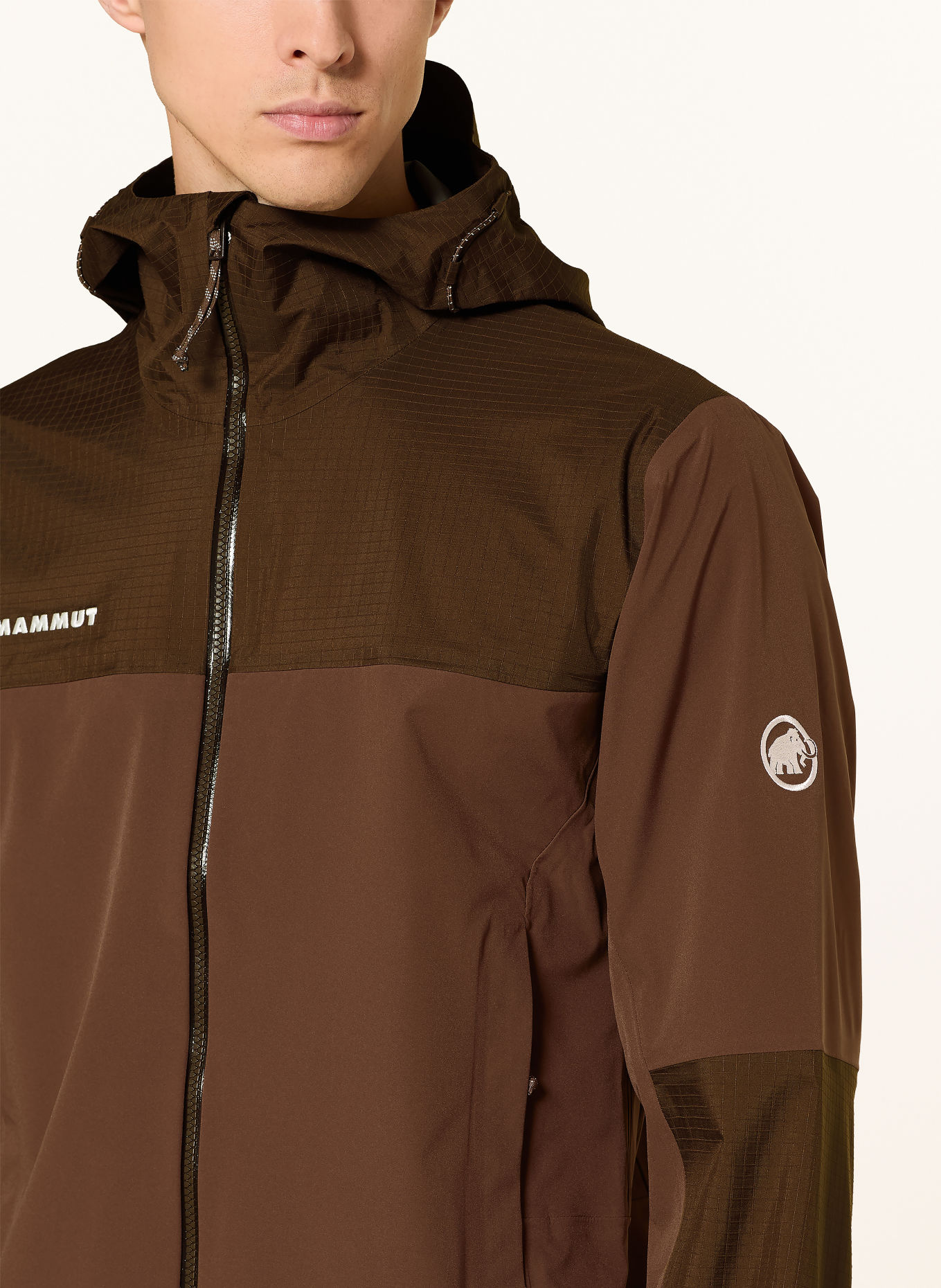 MAMMUT Hardshell-Jacke DUCAN GUIDE HS HOODED: BRAUN