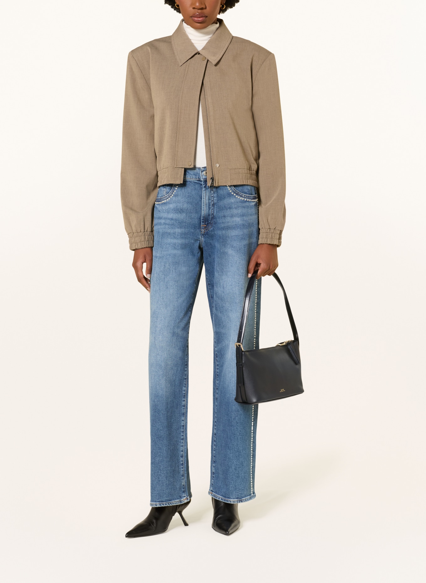 A.P.C. Shoulder bag: BLACK / GOLD