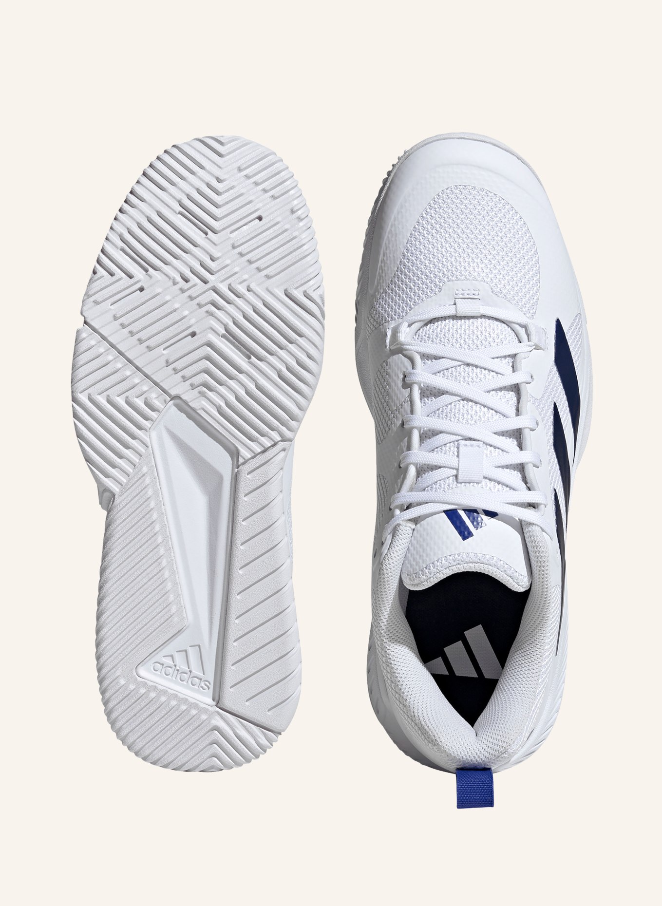 adidas Fitnessschoenen COURT TEAM BOUNCE 2.0: WIT / BLAUW