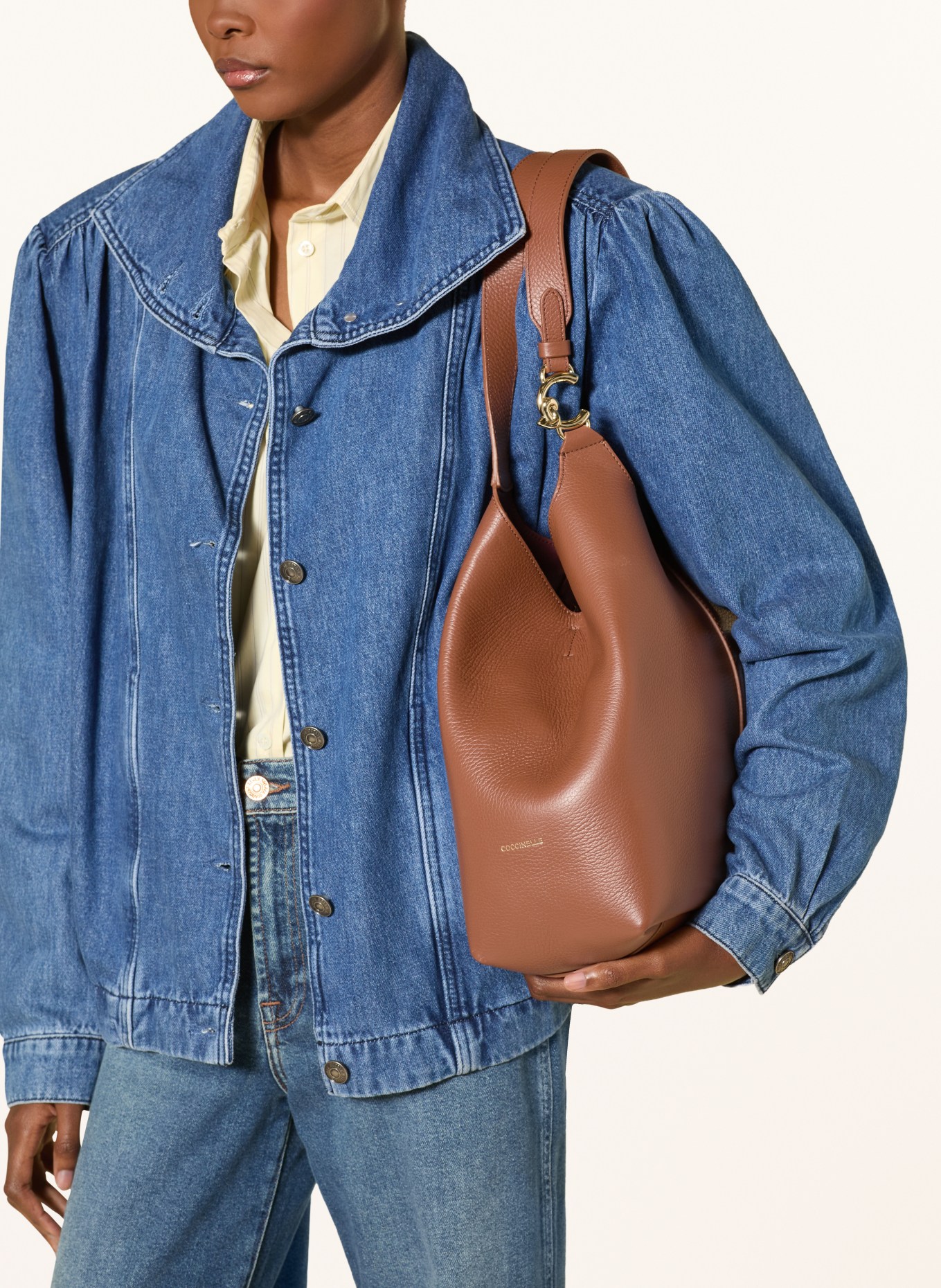COCCINELLE Shopper mit herausnehmbarer Pouch: COGNAC