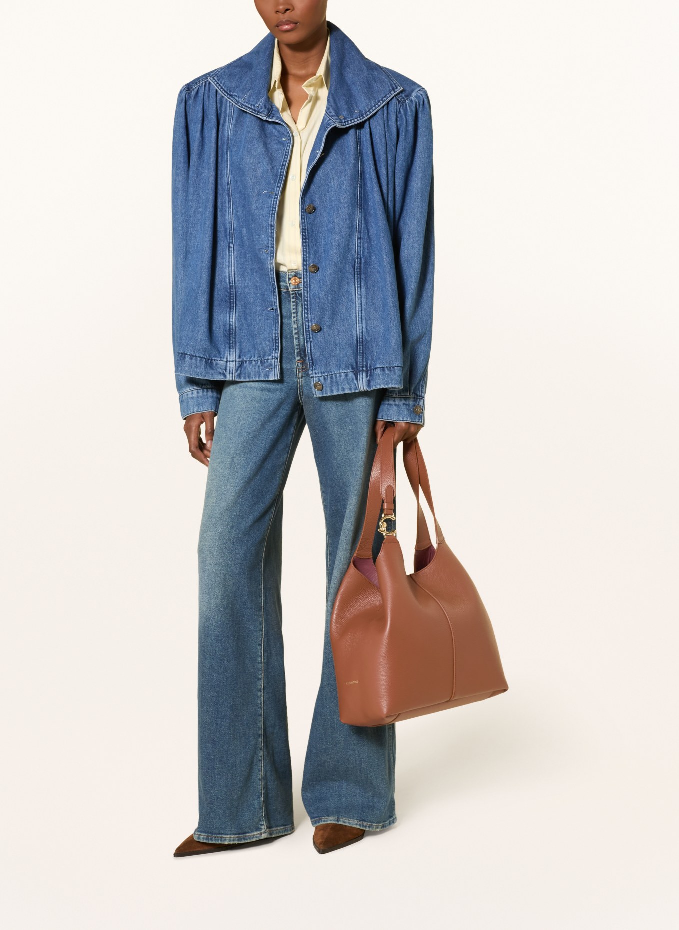COCCINELLE Shopper mit herausnehmbarer Pouch: COGNAC