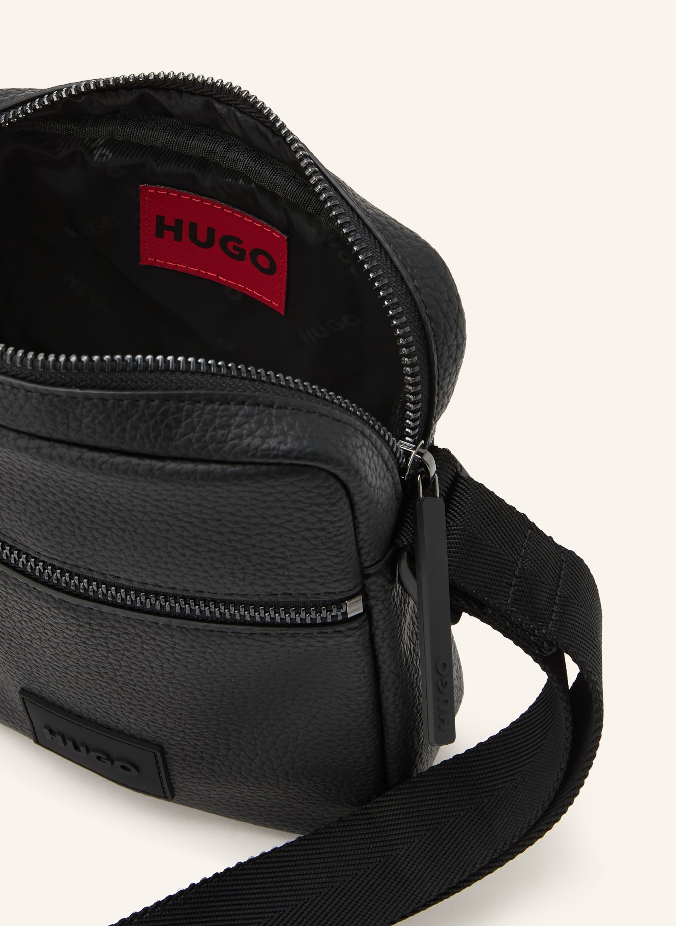 HUGO Geantă de umăr ETHON 2.0: NEGRU