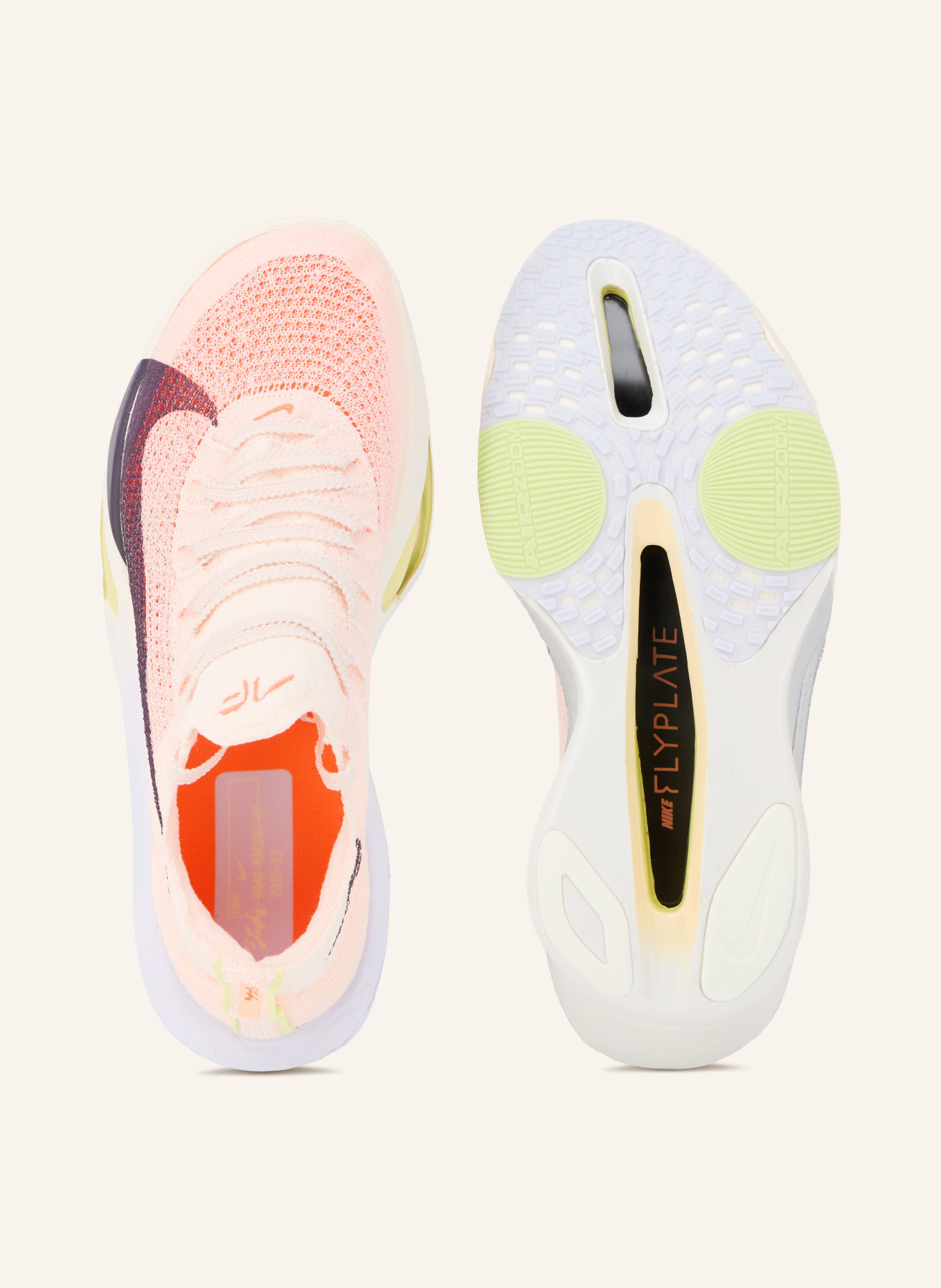 Nike Laufschuhe AIR ZOOM ALPHAFLY 3: HELLORANGE / DUNKELLILA