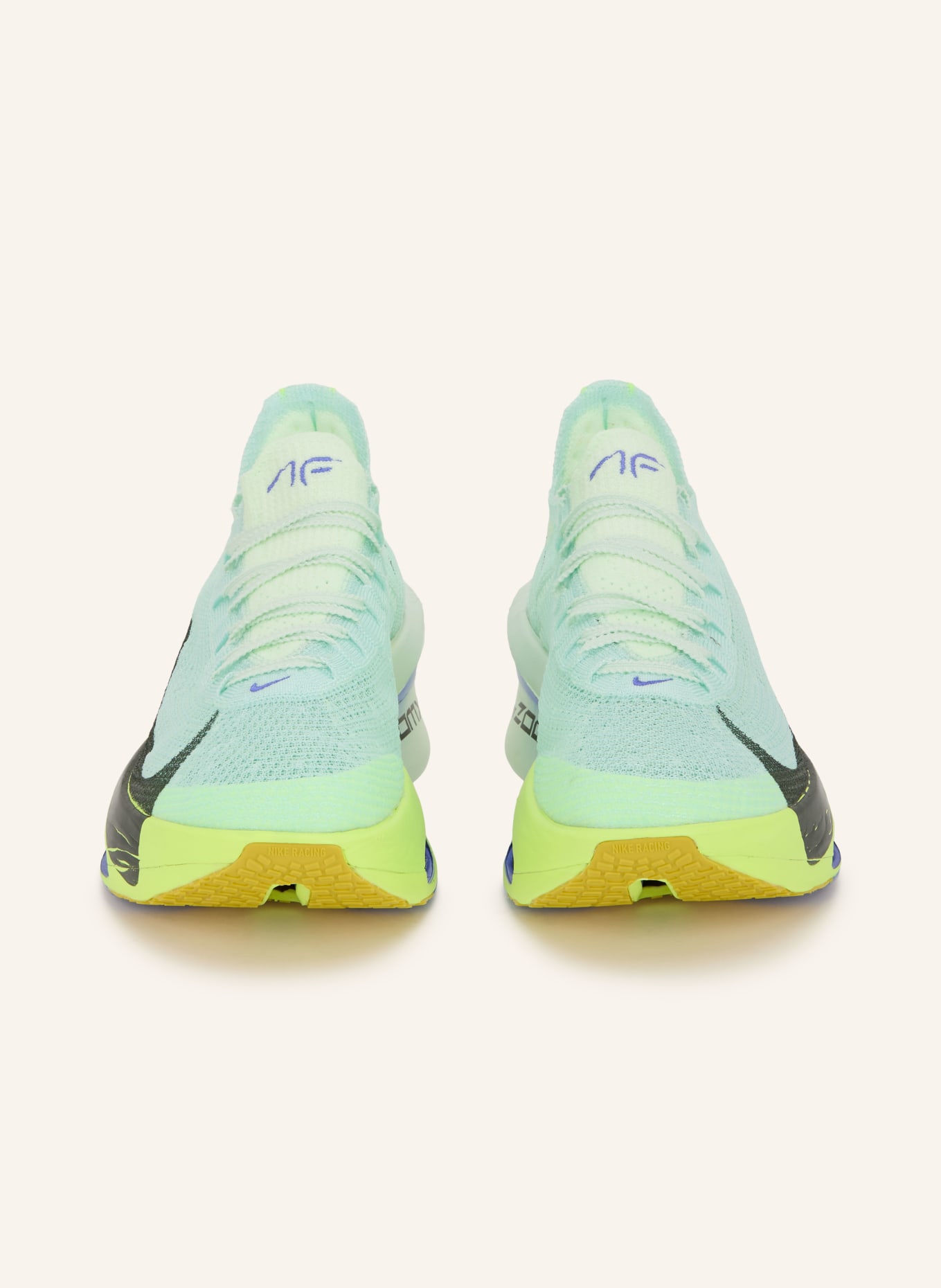 Nike Laufschuhe AIR ZOOM ALPHAFLY 3: MINT / NEONGRÜN / SCHWARZ