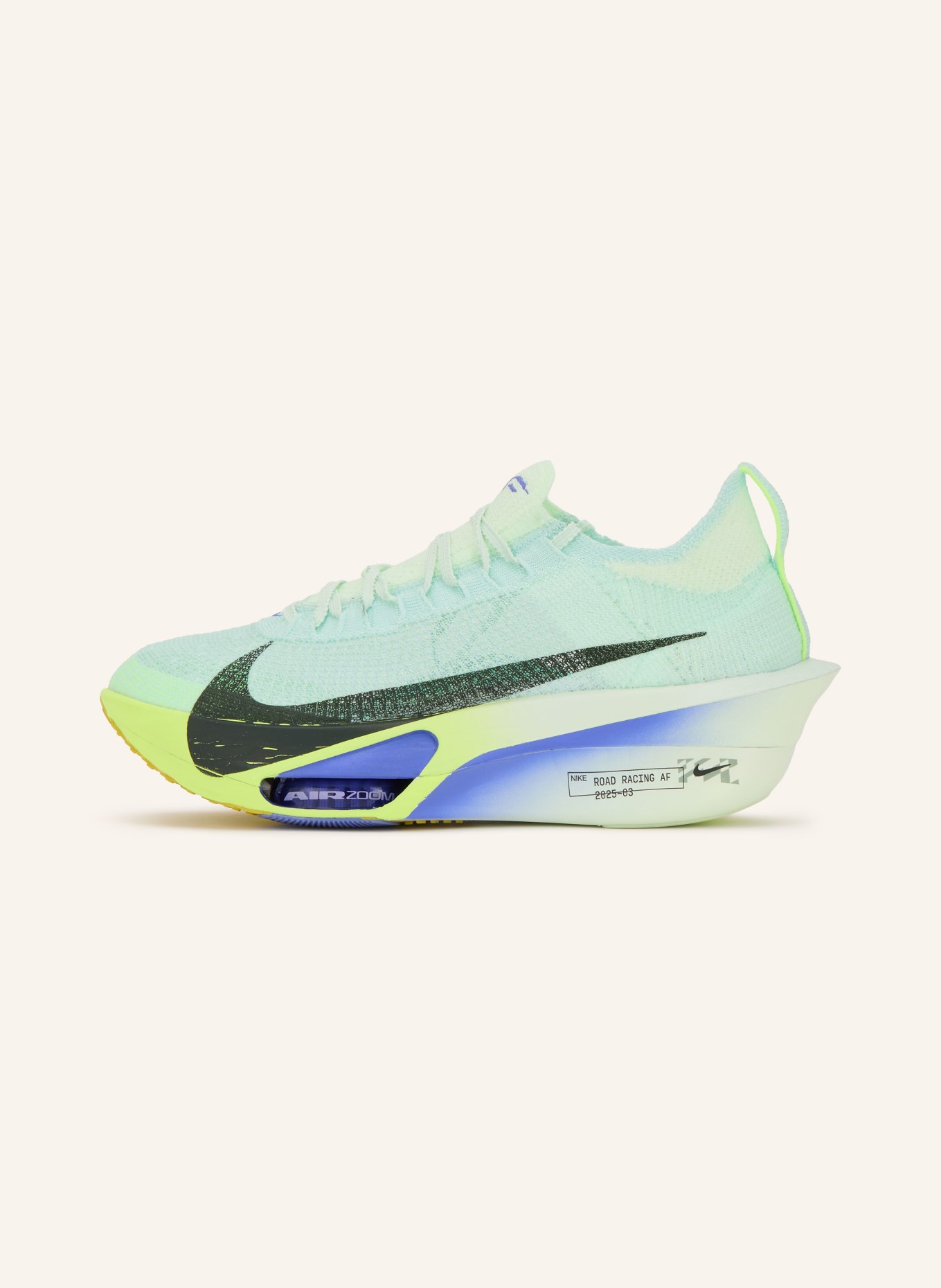 Nike Laufschuhe AIR ZOOM ALPHAFLY 3: MINT / NEONGRÜN / SCHWARZ