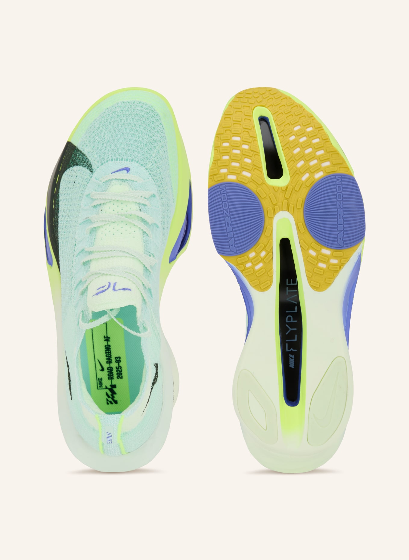 Nike Laufschuhe AIR ZOOM ALPHAFLY 3: MINT / NEONGRÜN / SCHWARZ