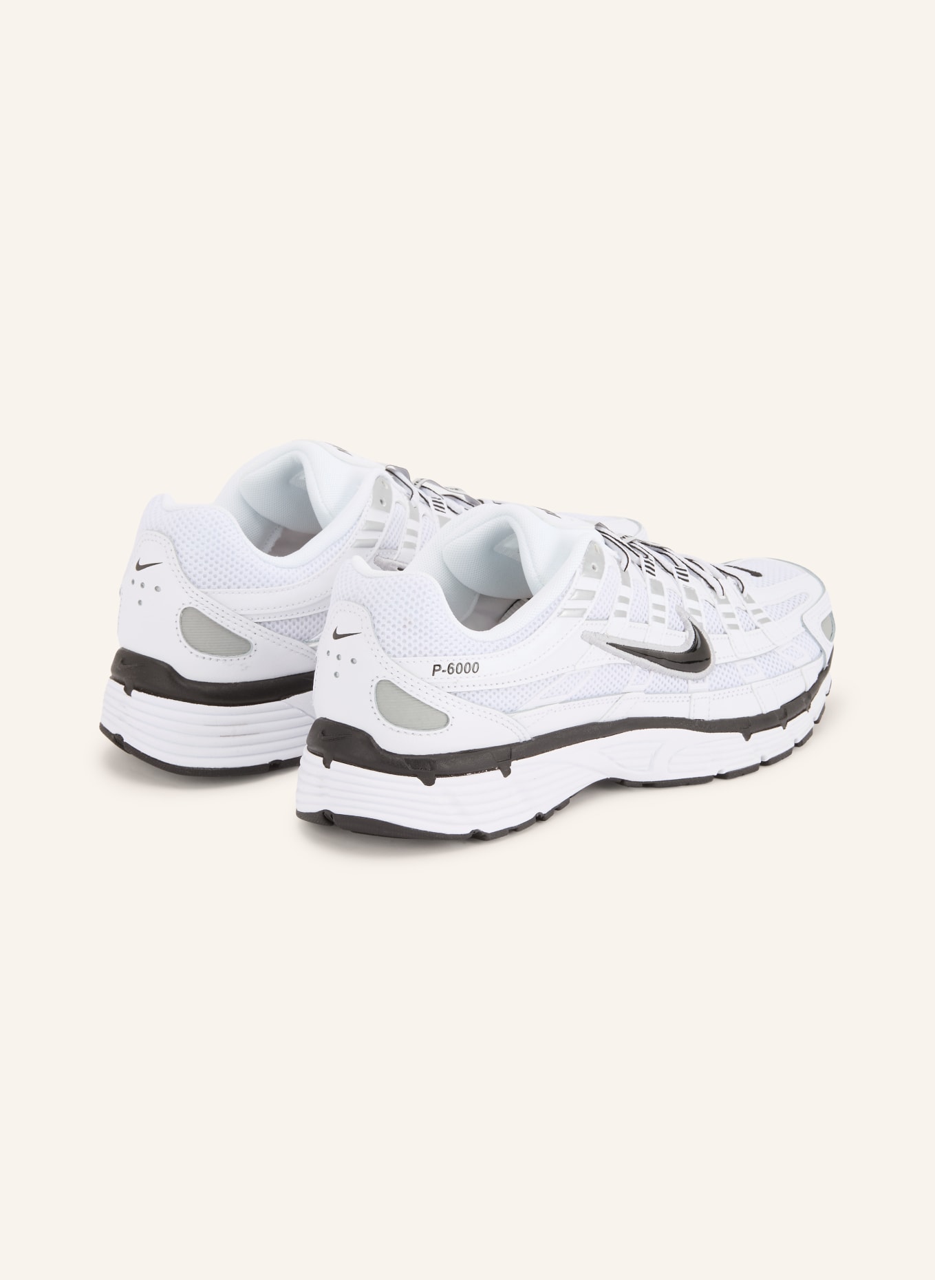 Nike Sneaker P-6000: WIT / ZILVER / ZWART