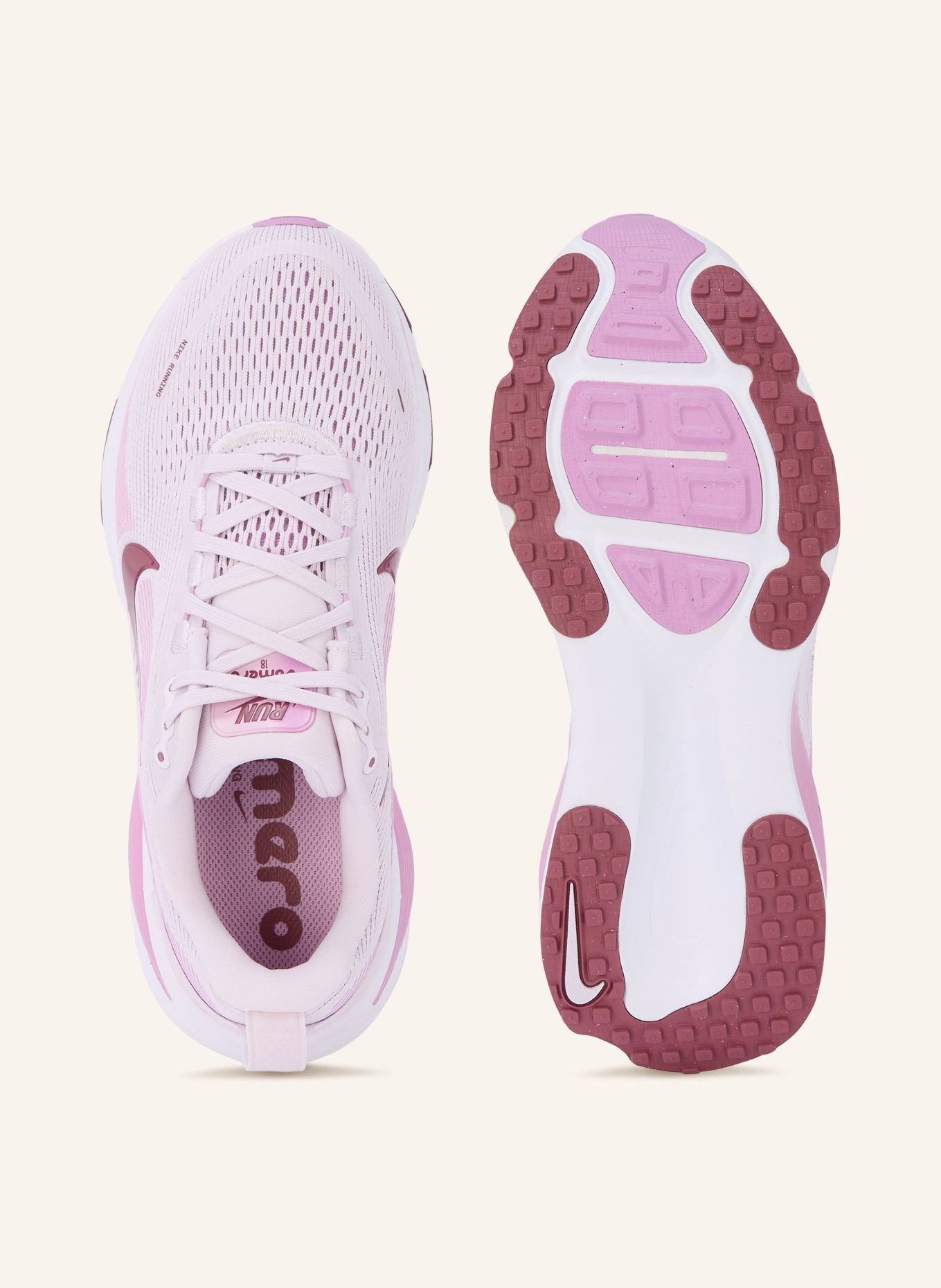 Nike Laufschuhe VOMERO 18: ROSA / LILA