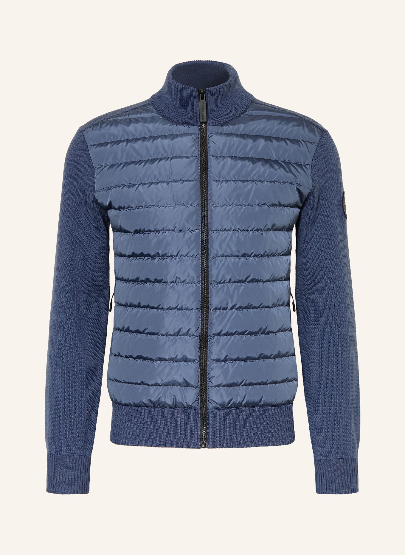CANADA GOOSE HYBRIDGE vest in een mix van materialen: BLAUWGRIJS