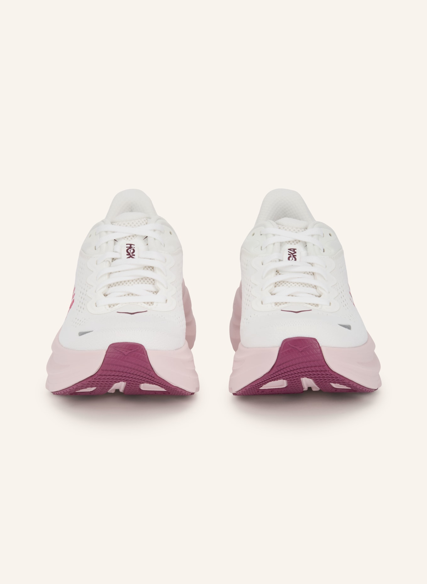 HOKA BONDI 9 running shoes: WHITE