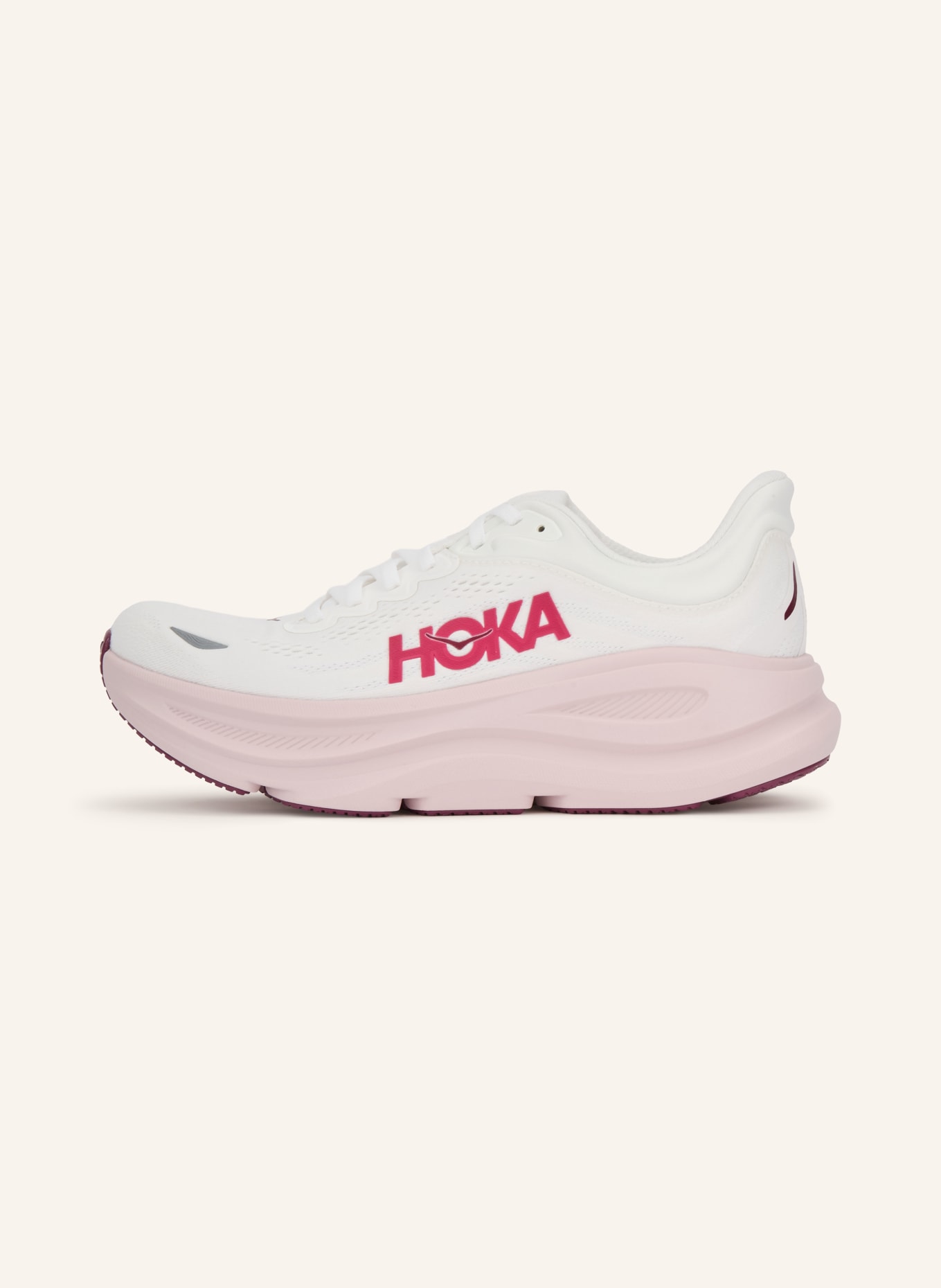 HOKA BONDI 9 running shoes: WHITE