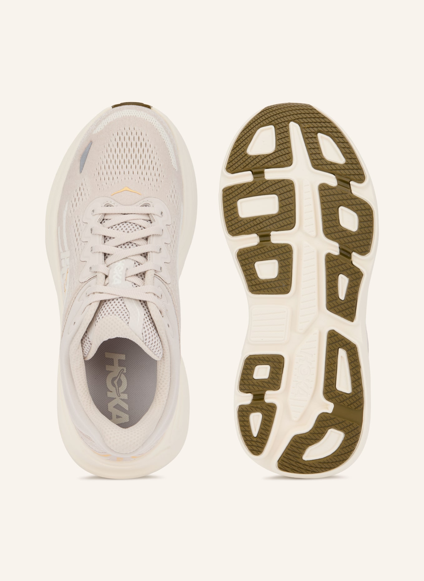 HOKA Laufschuhe BONDI 9: CREME