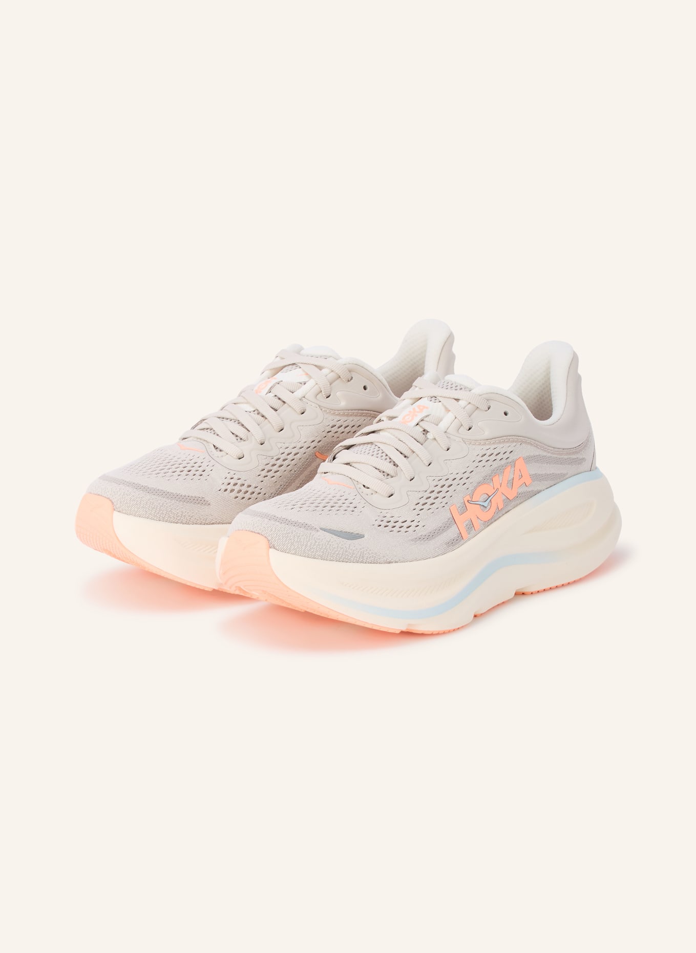 HOKA Buty do biegania BONDI 9: JASNOCZARY / JASKRAWY POMARAŃCZOWY