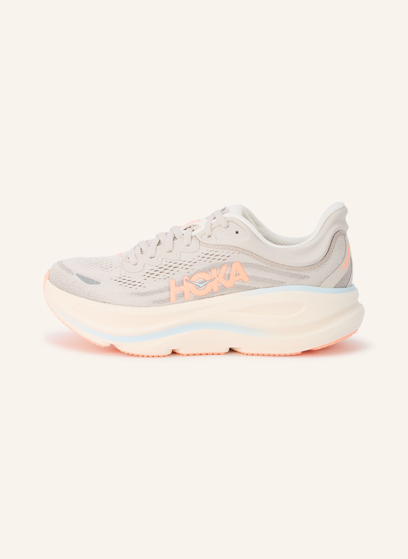 HOKA Buty do biegania BONDI 9: JASNOCZARY / JASKRAWY POMARAŃCZOWY