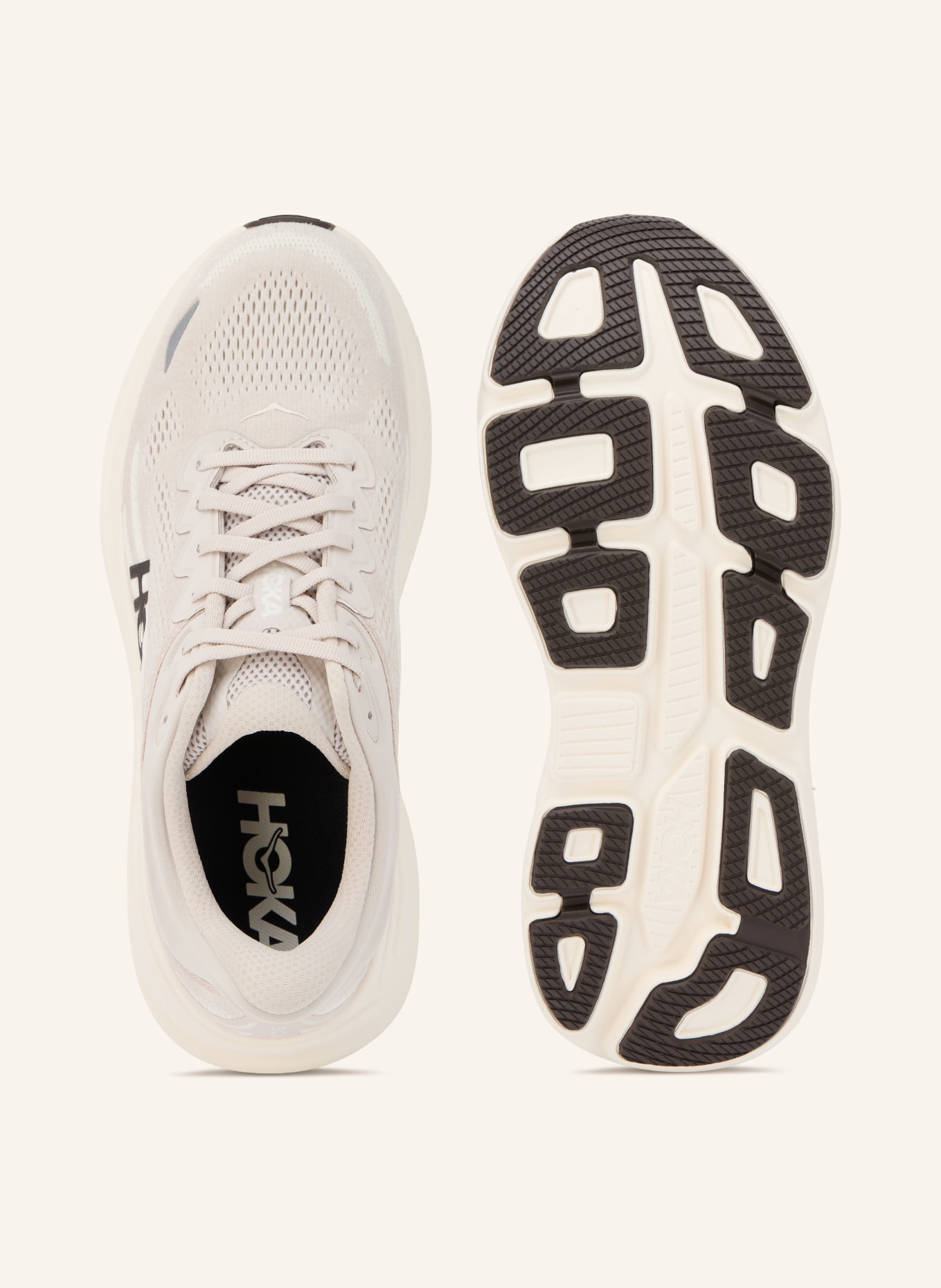 HOKA Laufschuhe BONDI 9: HELLGRAU