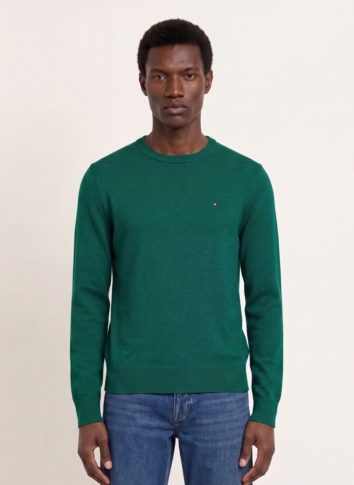 TOMMY HILFIGER Pullover: GRÜN