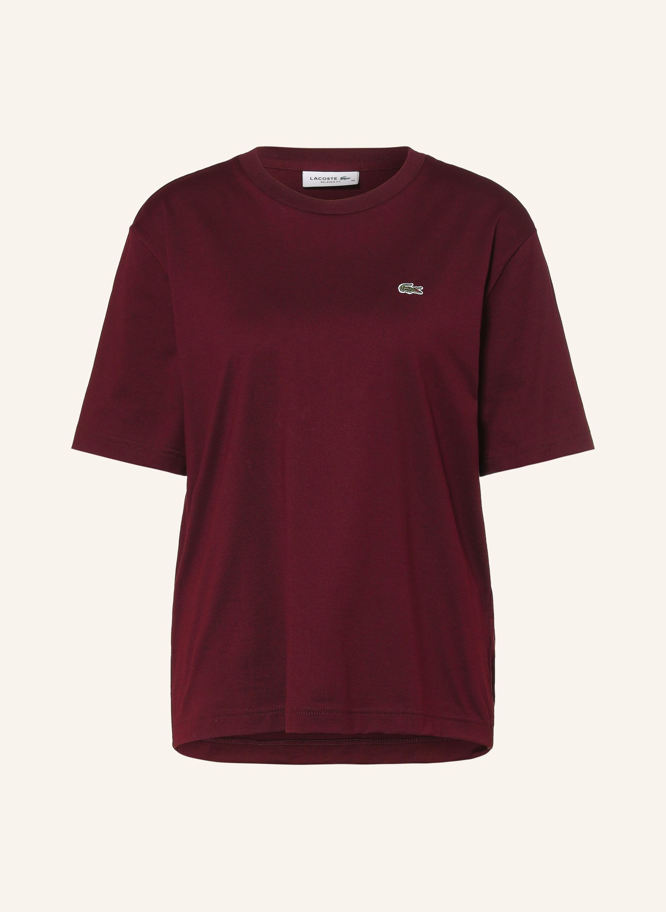 LACOSTE T-Shirt: DUNKELROT