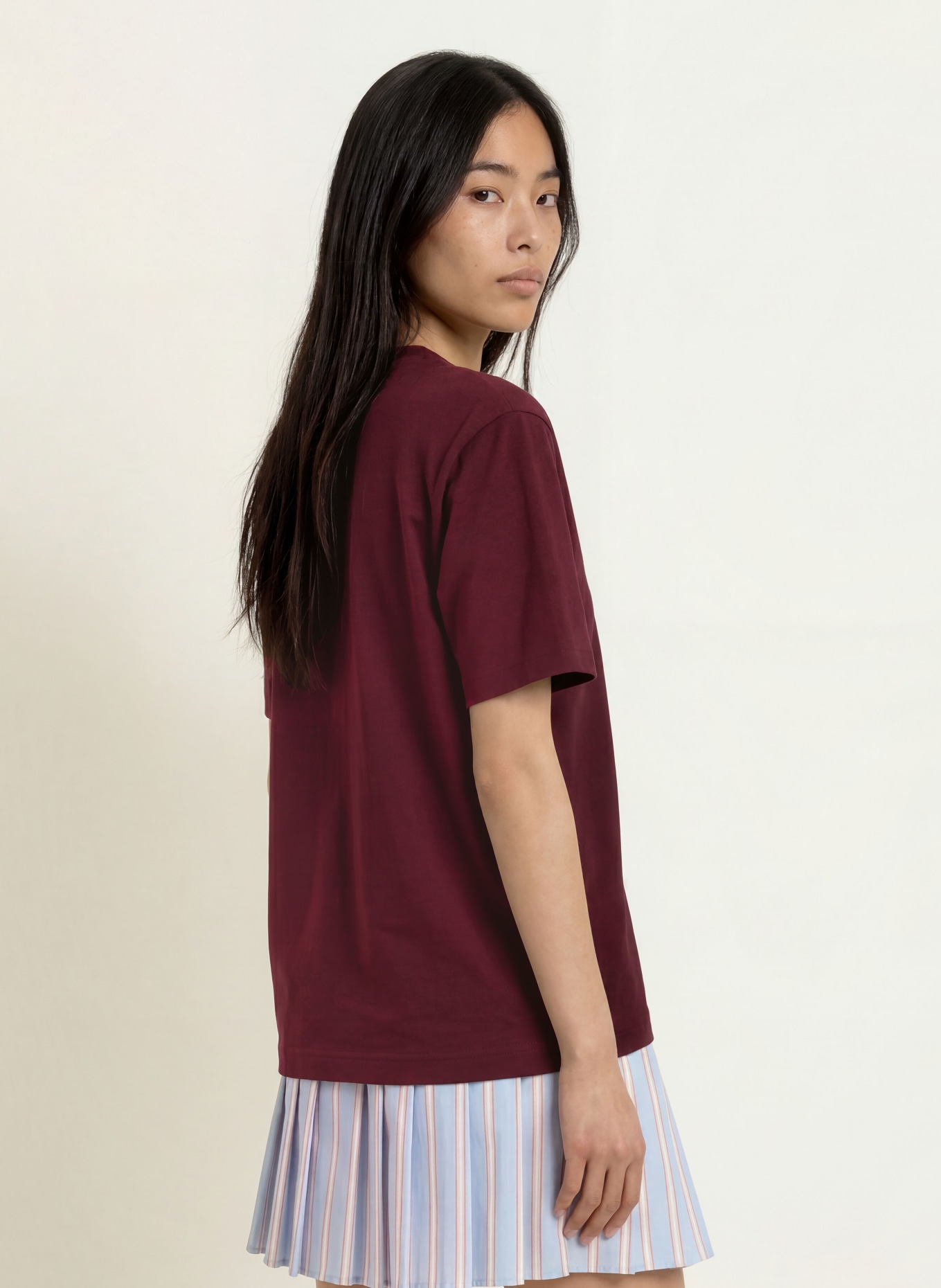 LACOSTE T-Shirt: DUNKELROT