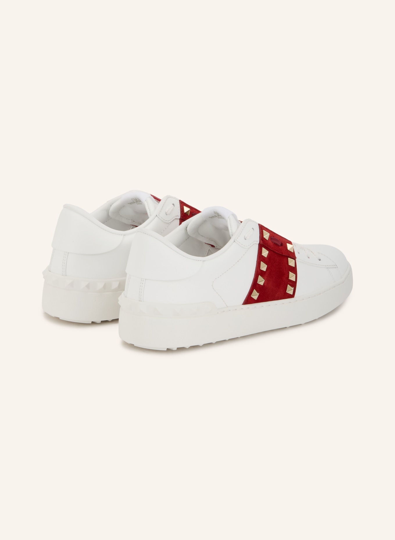 VALENTINO GARAVANI Sneaker UPVILLAGE: WEISS / DUNKELROT