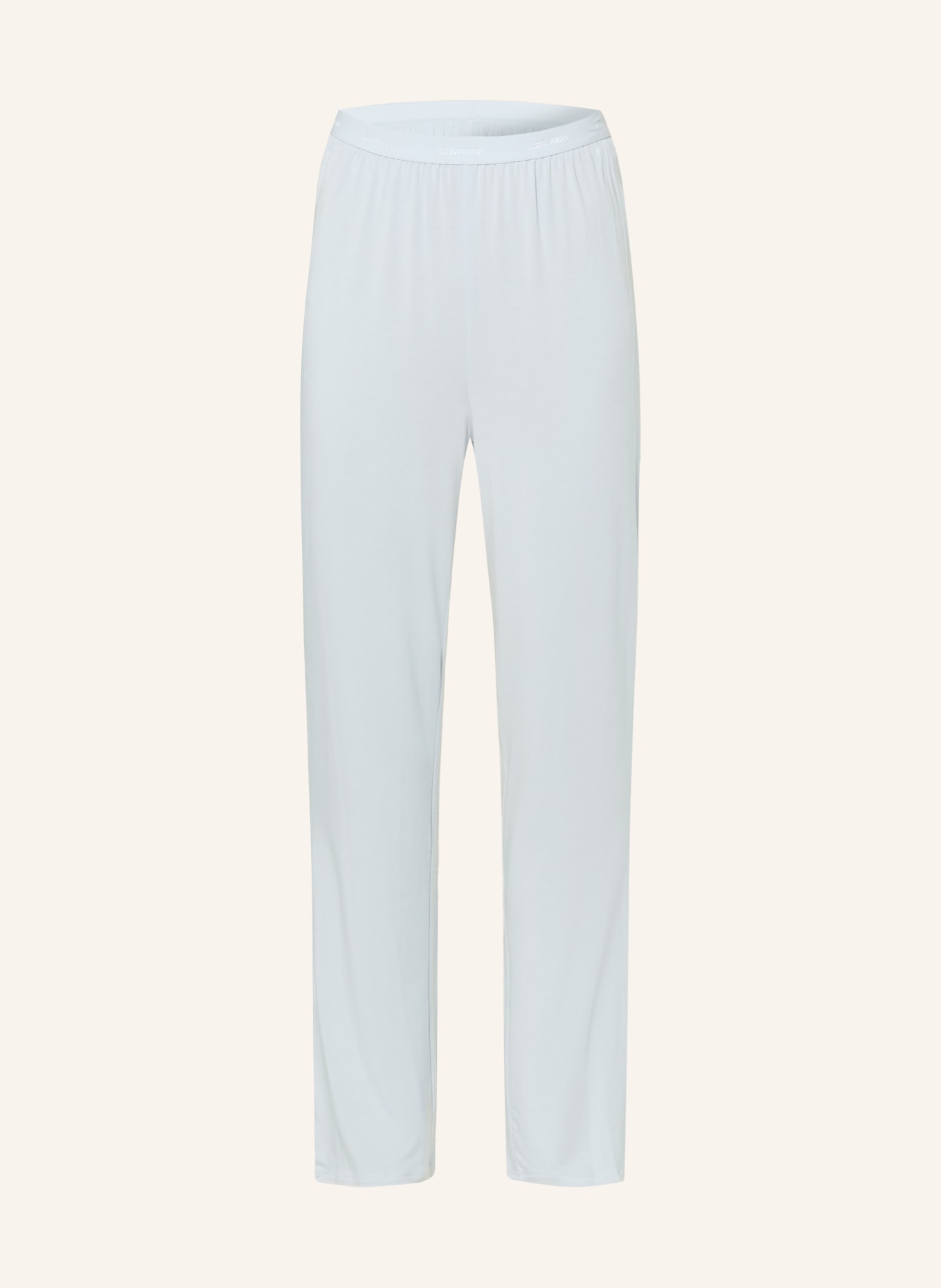 Calvin Klein Spodnie od piżamy ULTRA SOFT MODAL: JASNONIEBIESKI / BIAŁY