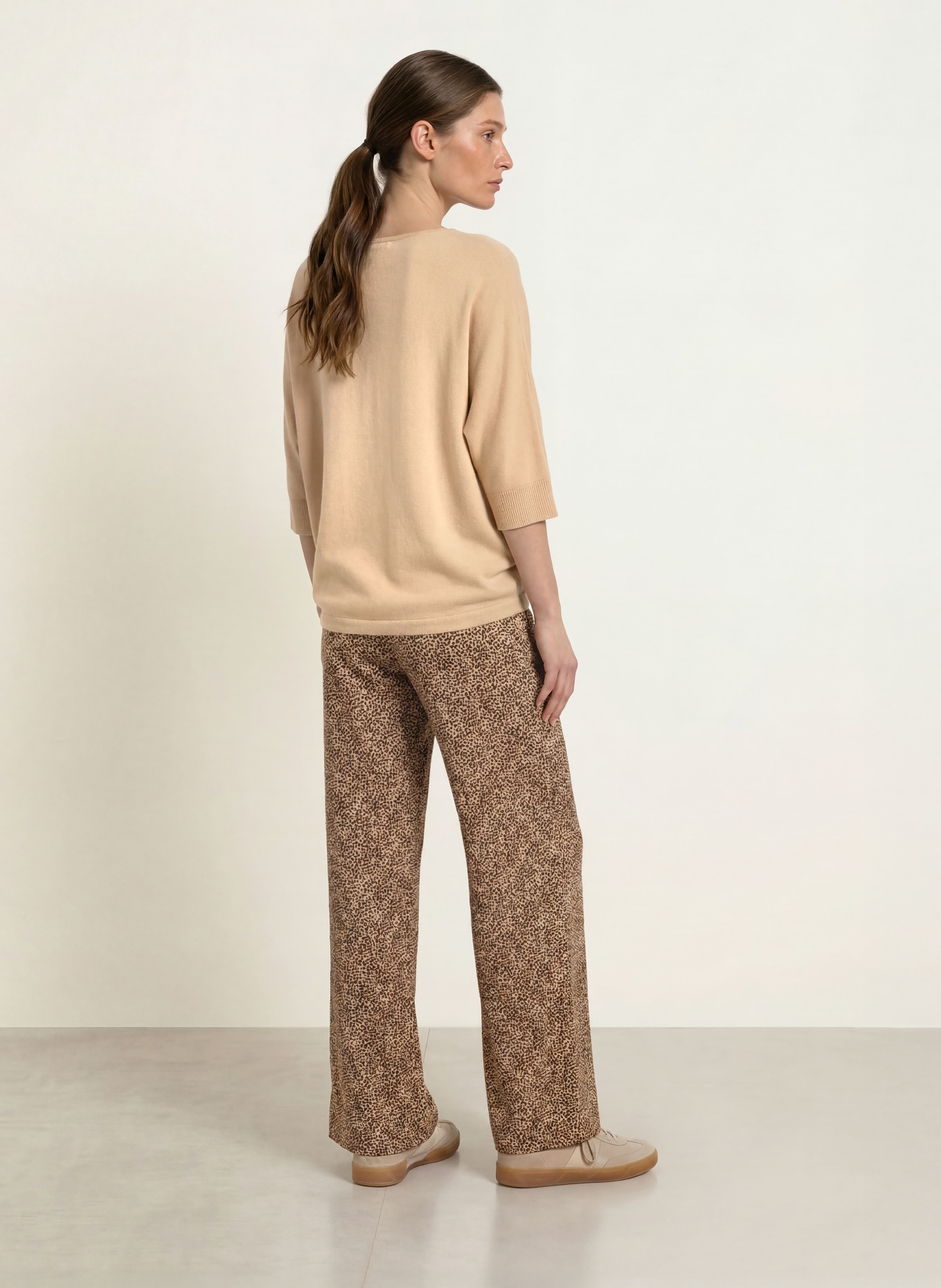 Juvia Pull BLANCA à manches 3/4: BEIGE