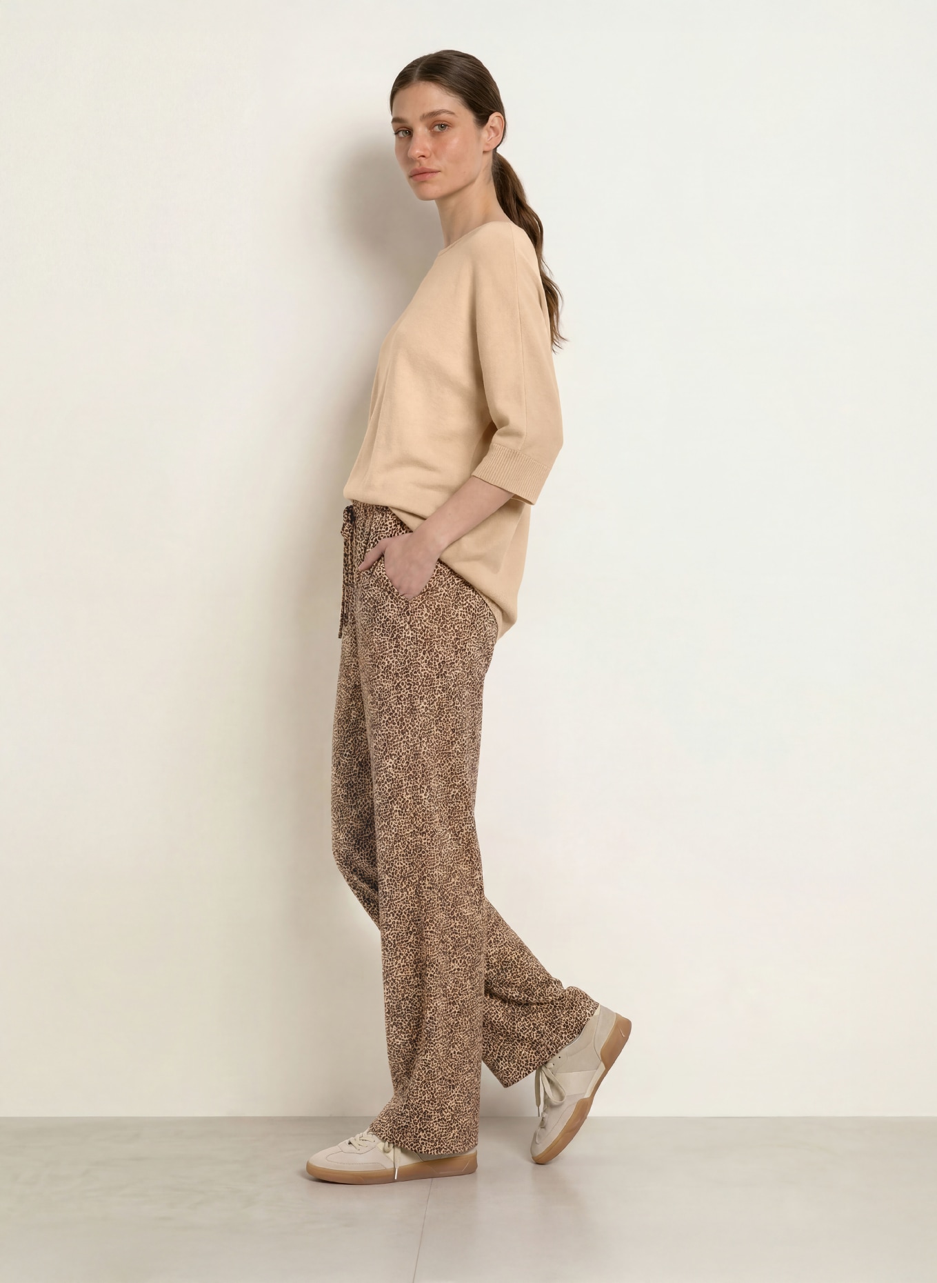 Juvia Pull BLANCA à manches 3/4: BEIGE