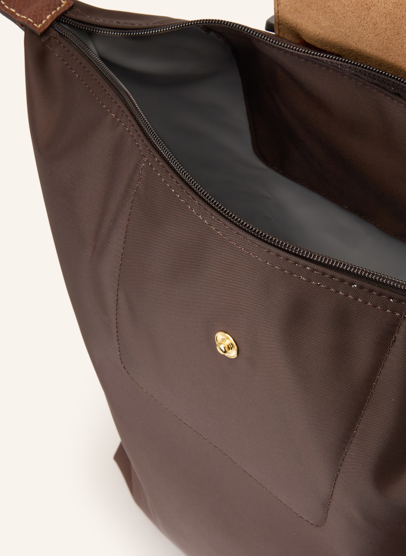 LONGCHAMP Rucksack LE PLIAGE MEDIUM: DUNKELBRAUN / BRAUN