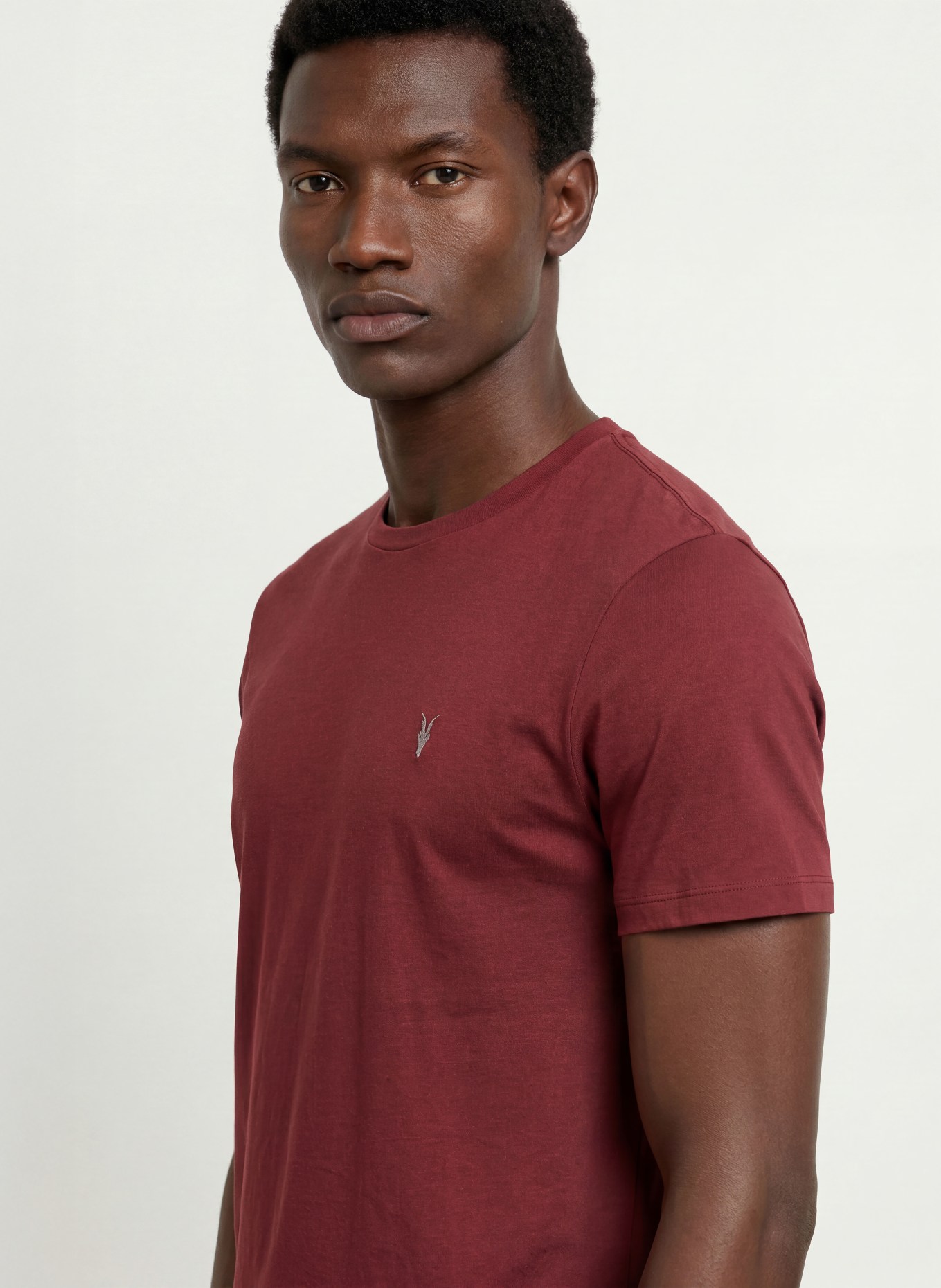 ALLSAINTS T-shirt BRACE: DARK RED