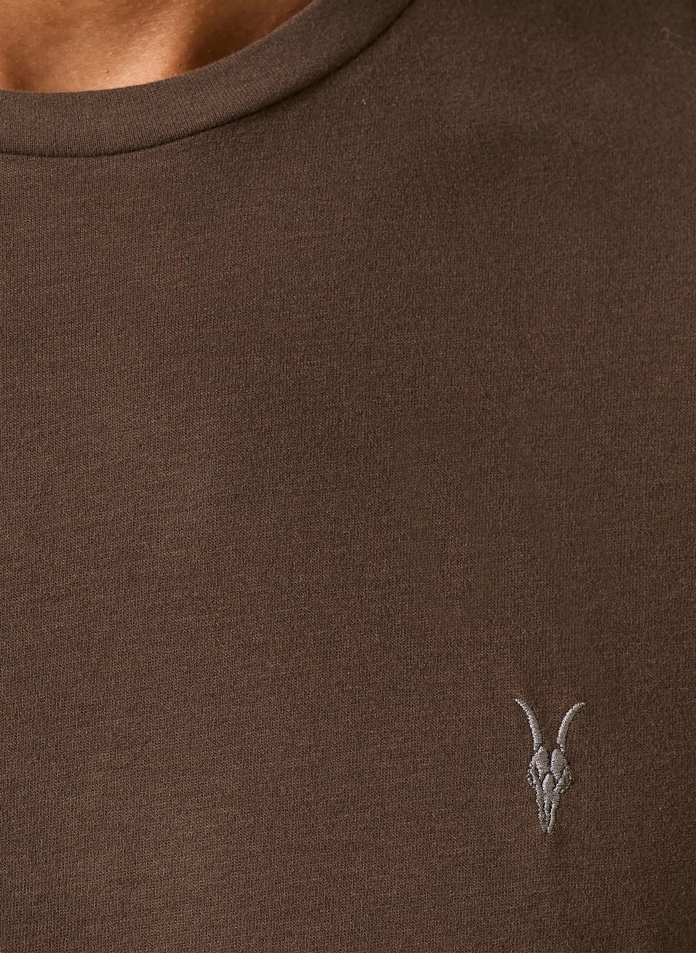 ALLSAINTS T-shirt BRACE SS, 3 szt.: CIEMNOBRĄZOWY / KREMOWY / SZAROBRĄZOWY
