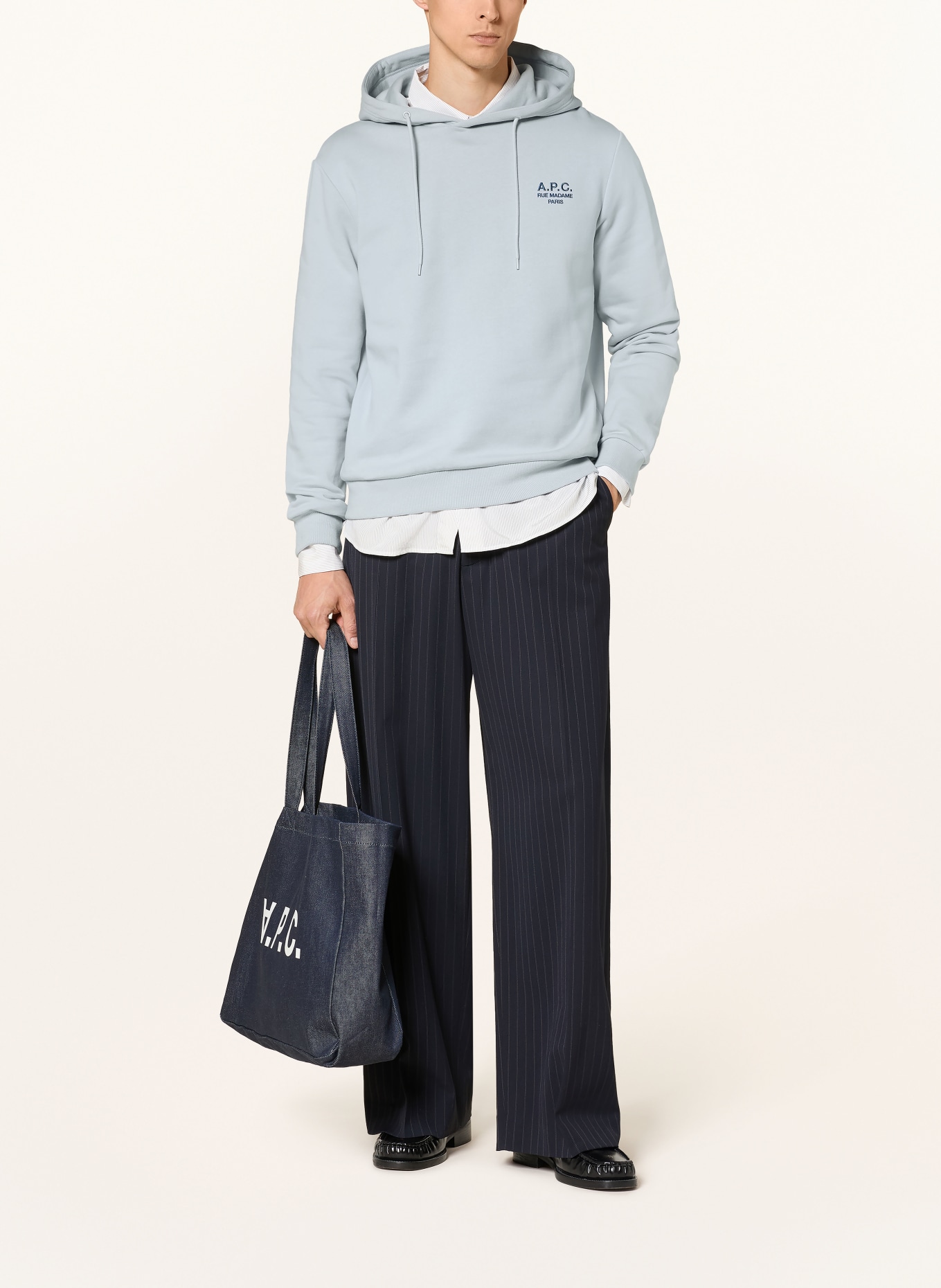 A.P.C. Hoodie: LIGHT BLUE