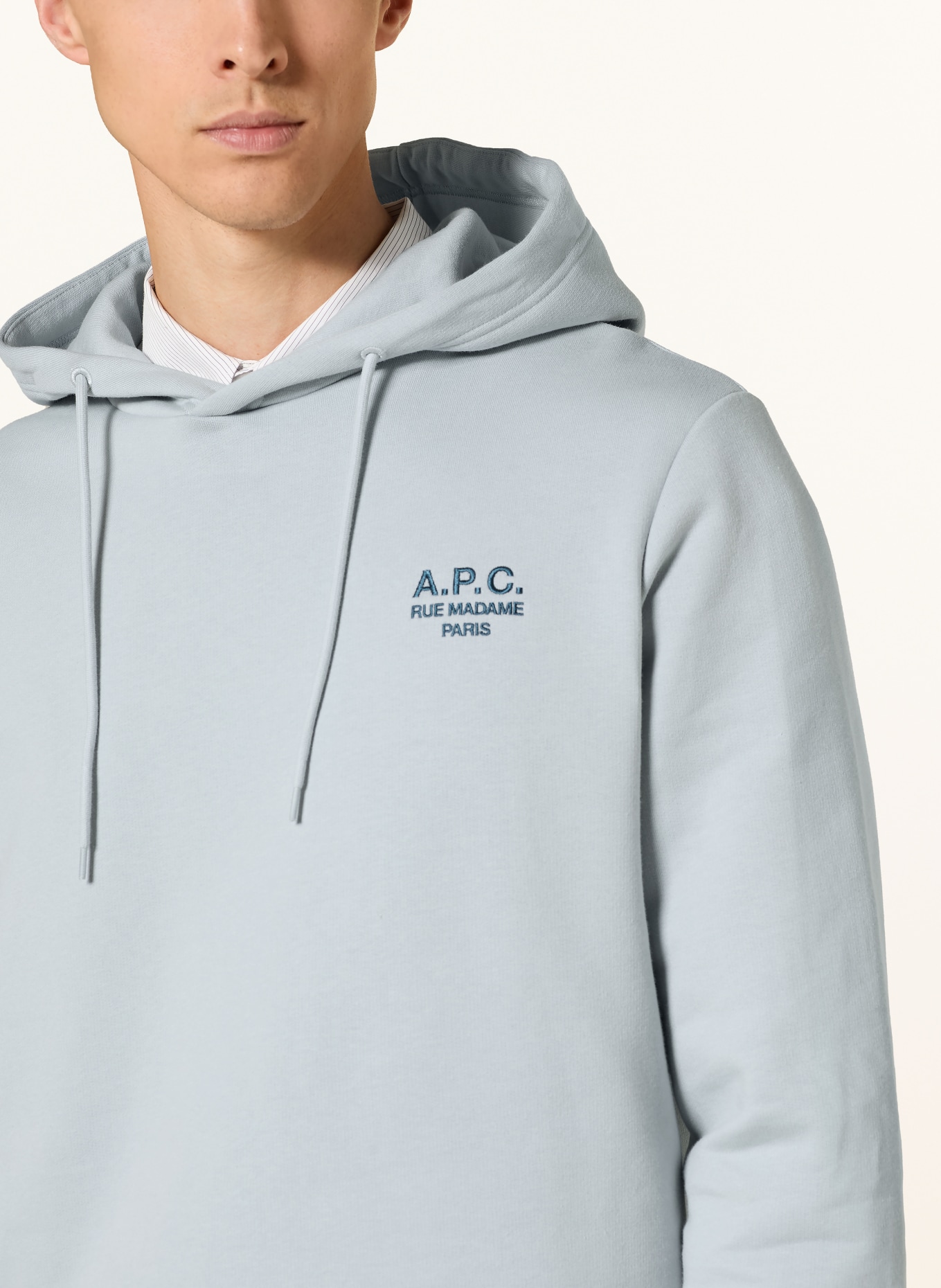 A.P.C. Hoodie: LIGHT BLUE