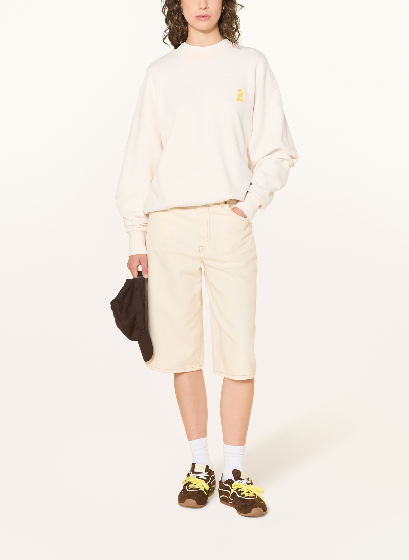 ARMEDANGELS Sweatshirt ALIZAA: LICHTGEEL / CRÈME