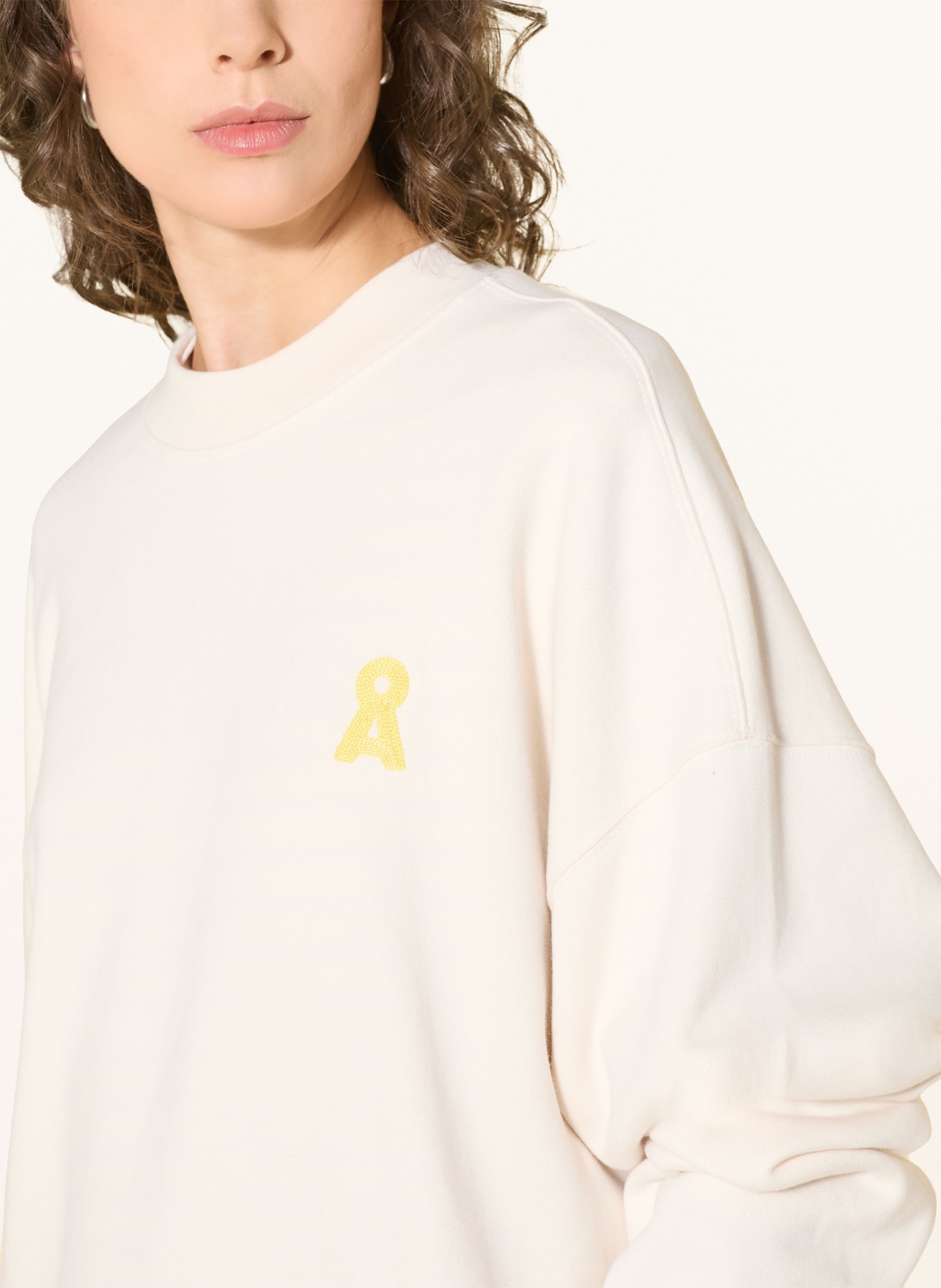 ARMEDANGELS Sweatshirt ALIZAA: LICHTGEEL / CRÈME