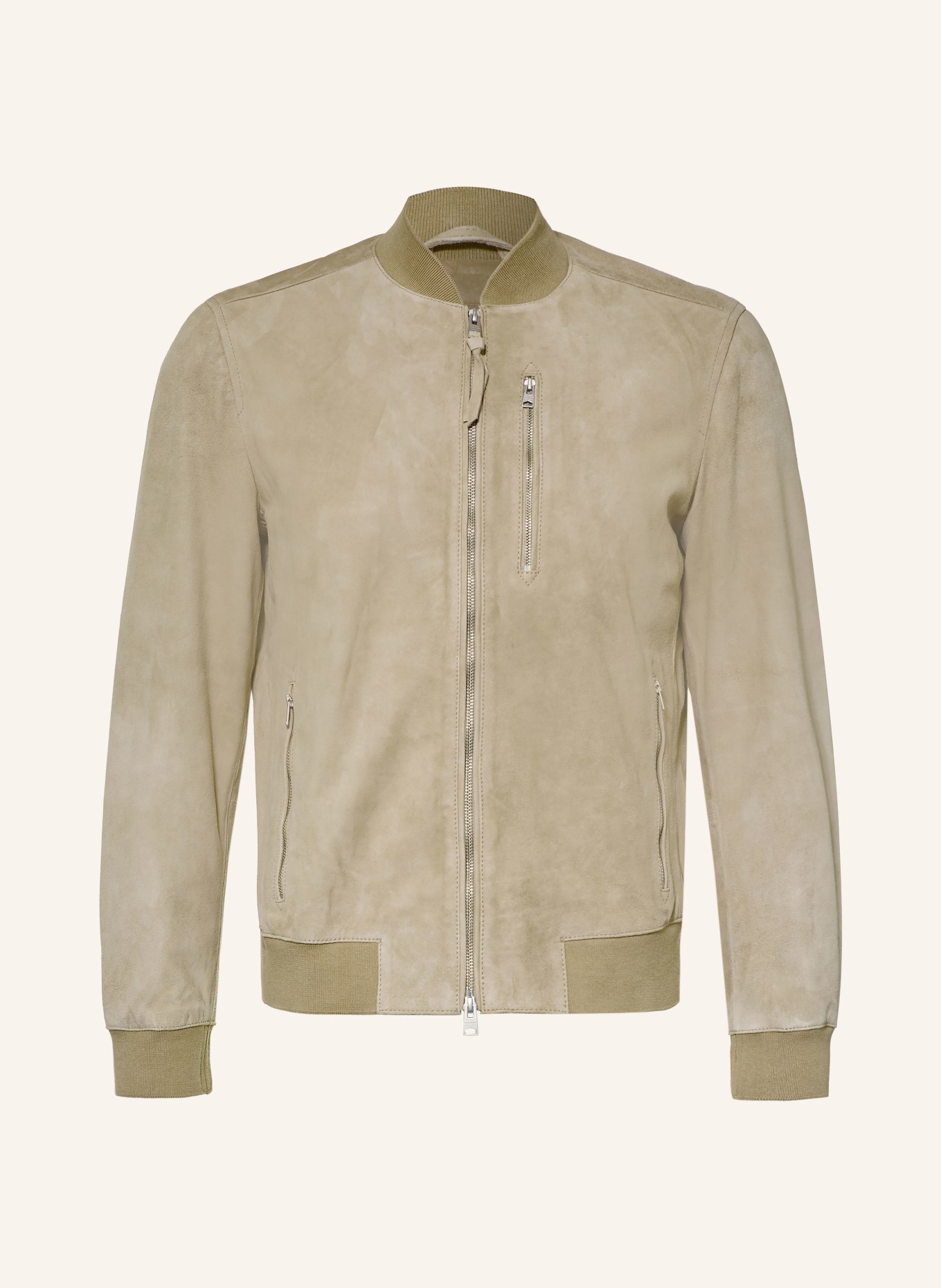 ALLSAINTS Lederjacke KEMBLE: HELLBRAUN