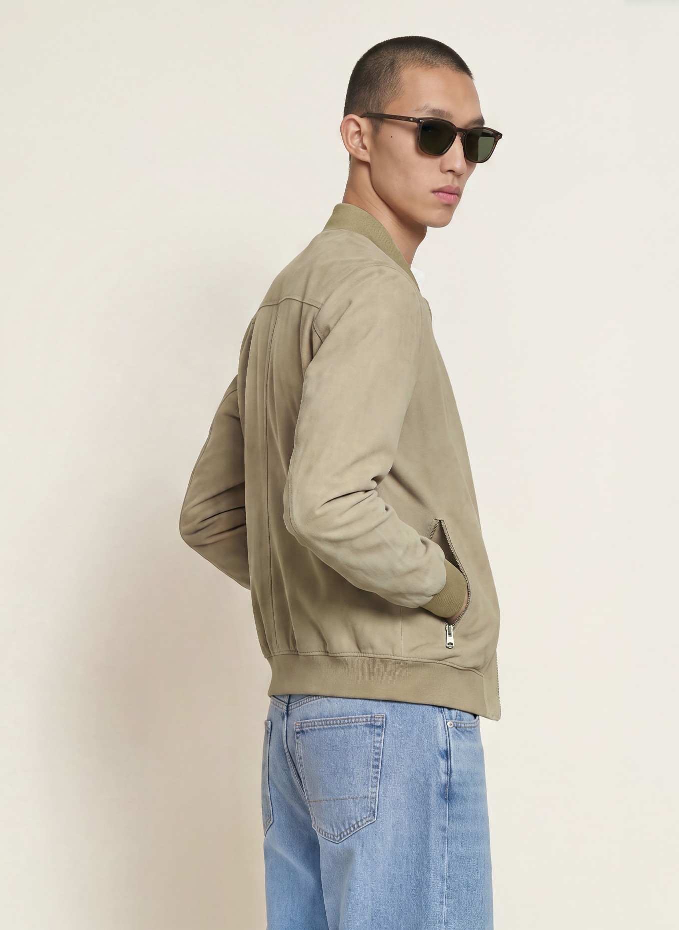 ALLSAINTS Lederjacke KEMBLE: HELLBRAUN