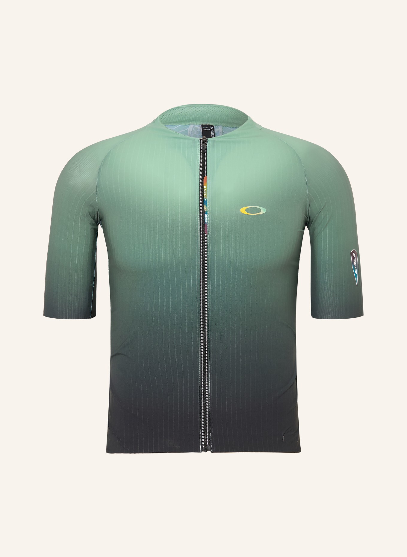 OAKLEY Fietsjersey CLIMA JERSEY: GROEN / ZWART