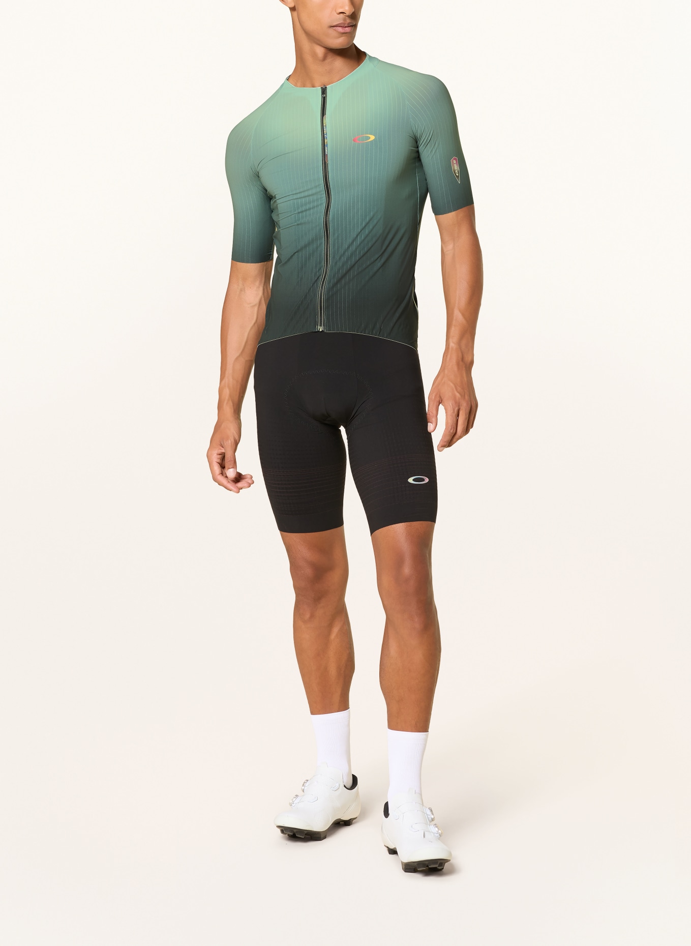 OAKLEY Fietsjersey CLIMA JERSEY: GROEN / ZWART