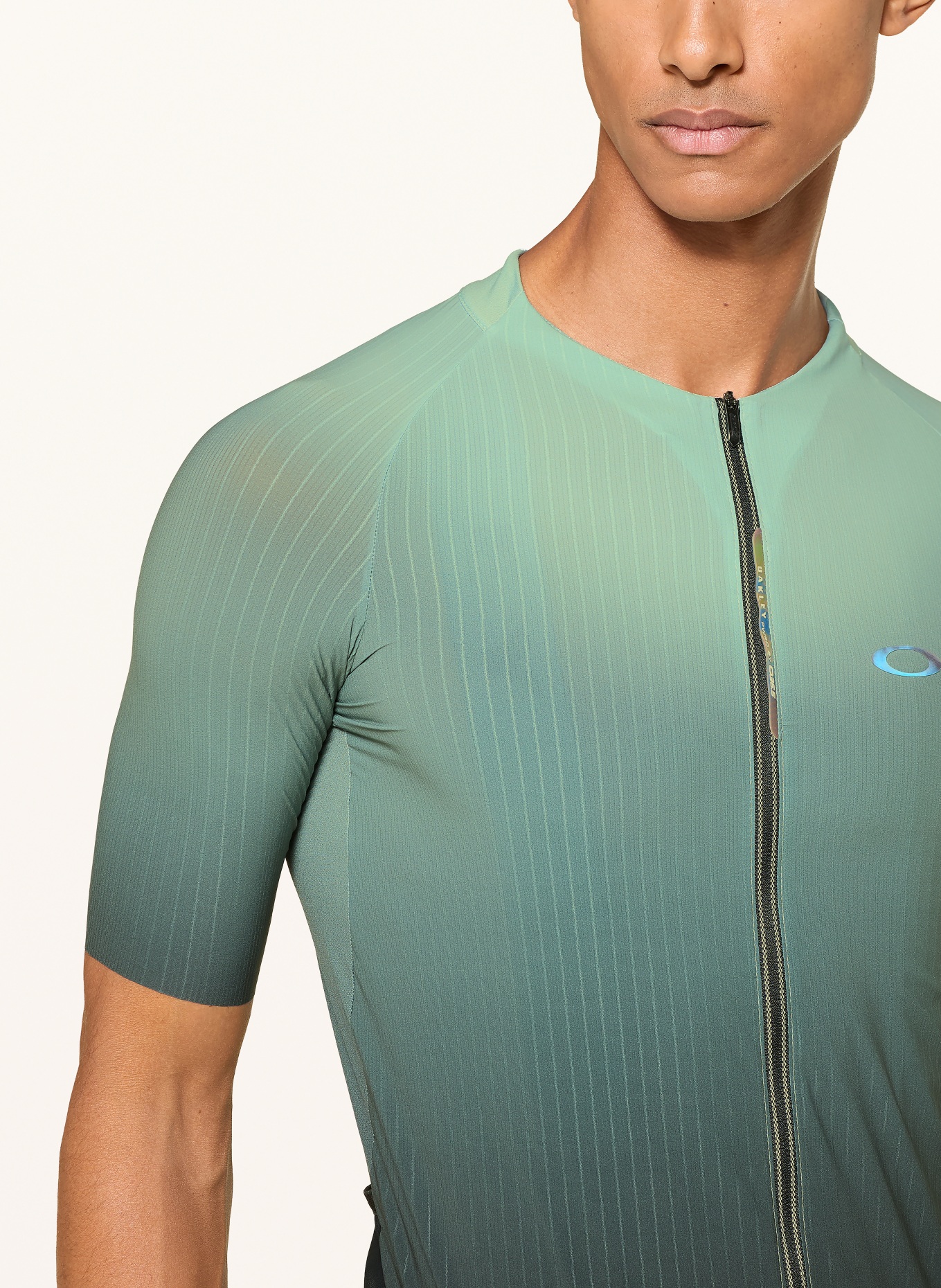 OAKLEY Fietsjersey CLIMA JERSEY: GROEN / ZWART
