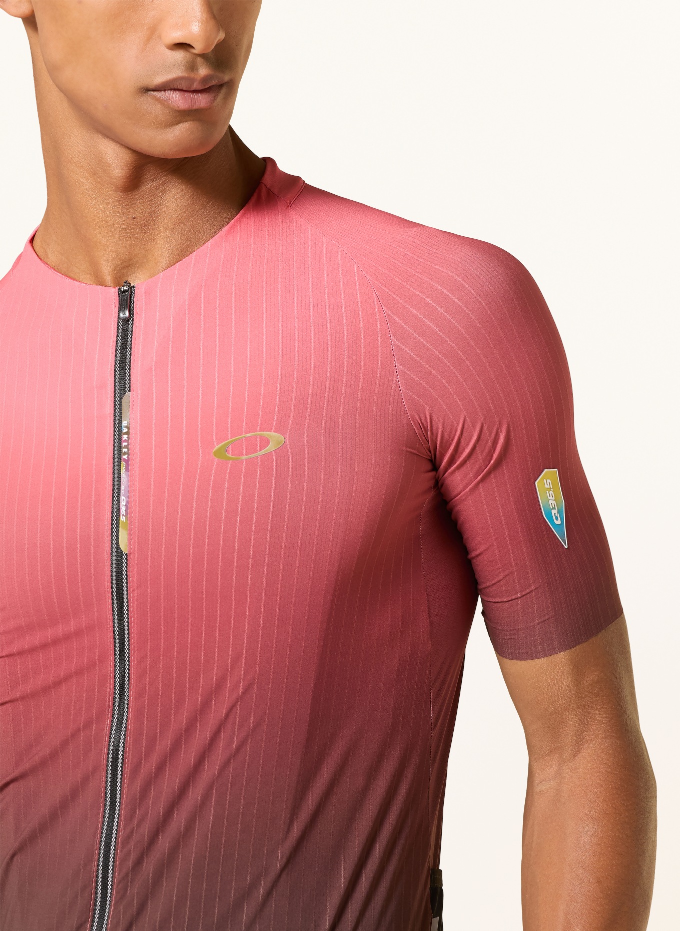 OAKLEY Fietsjersey CLIMA JERSEY: ROOD / ZWART