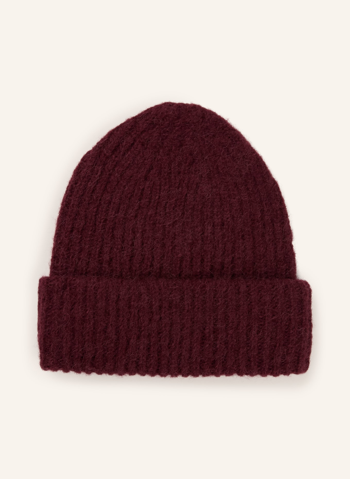 by Aylin Koenig Bonnet en alpaga NOLI: ROUGE FONCÉ