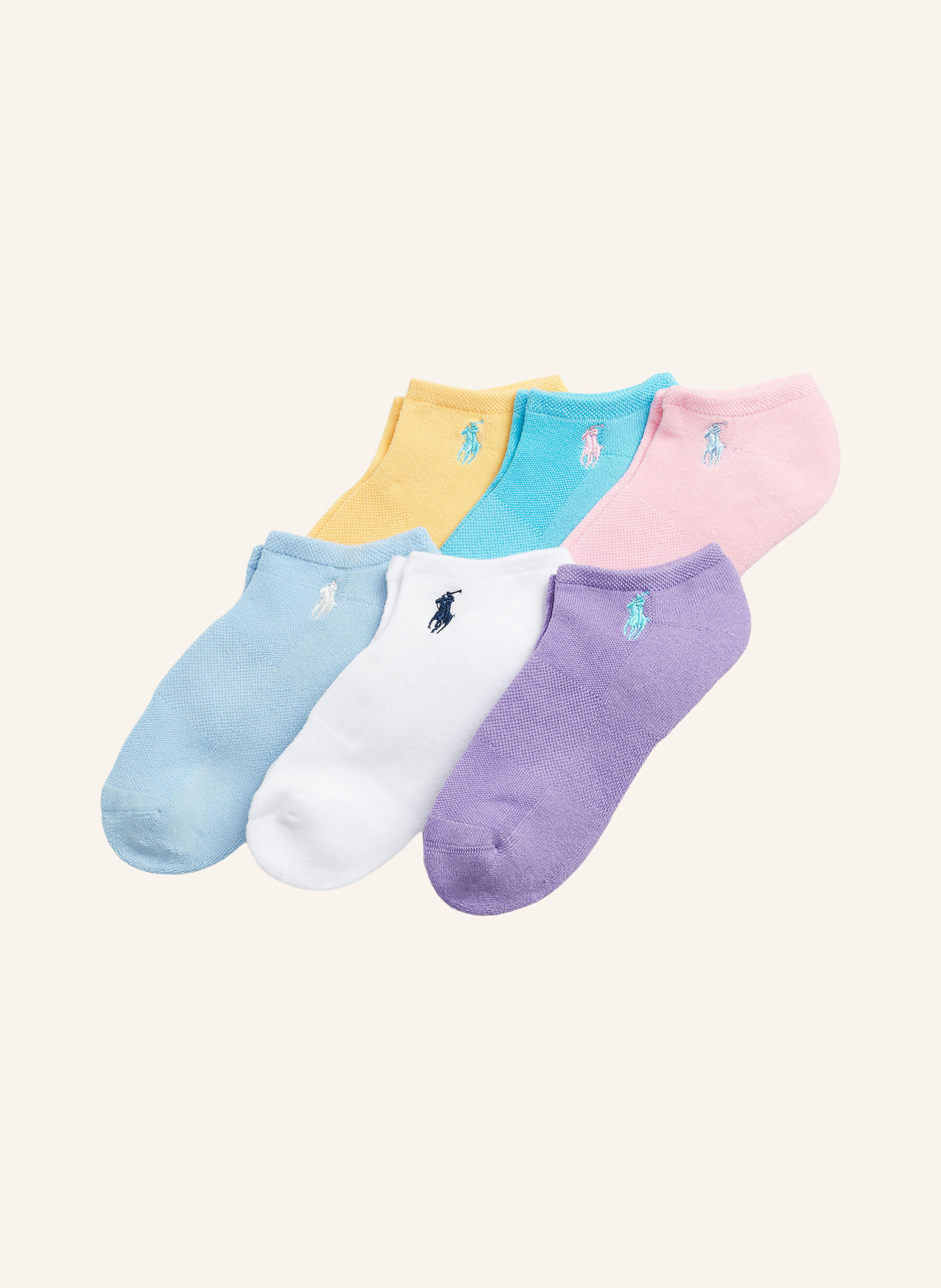 POLO RALPH LAUREN 6-pack of sneaker socks: 001 ASST